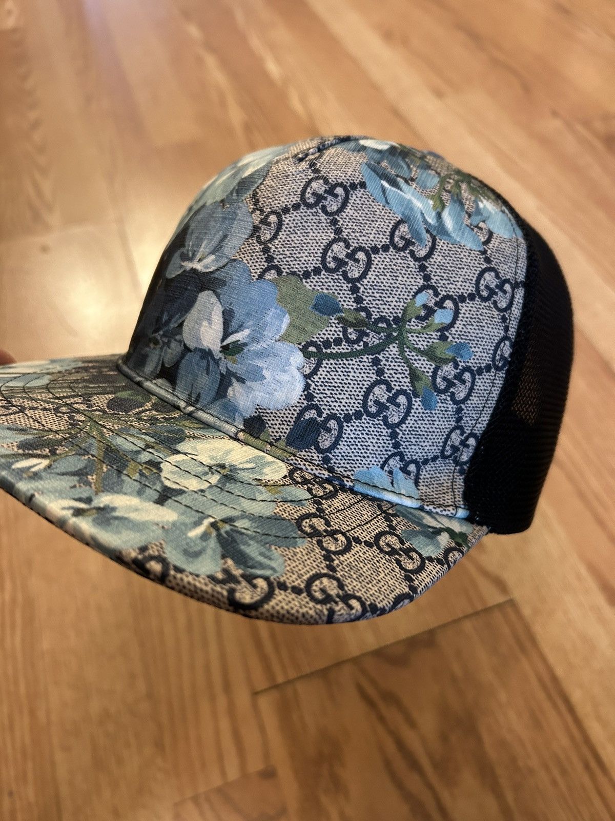 Gucci Bloom レア フラワープリント キャップ 希少 sz S NEW $650 GUCCI Woman's Pink Silk FLORAL BLOOMS