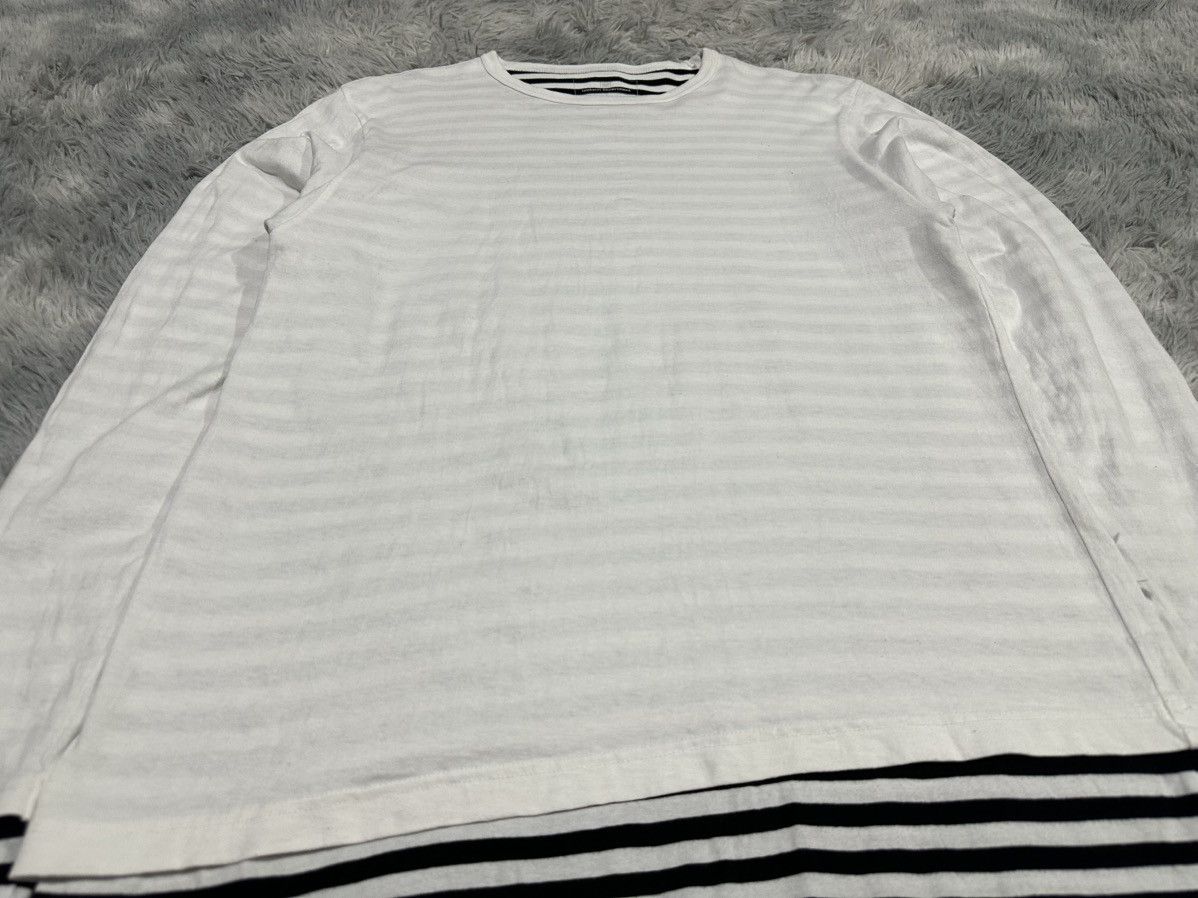 uniform experiment 🔥Y2K Uniform Experiment Double Layer Striped Ls Shirt Size US L / EU 52-54 / 3 - 2 Thumbnail