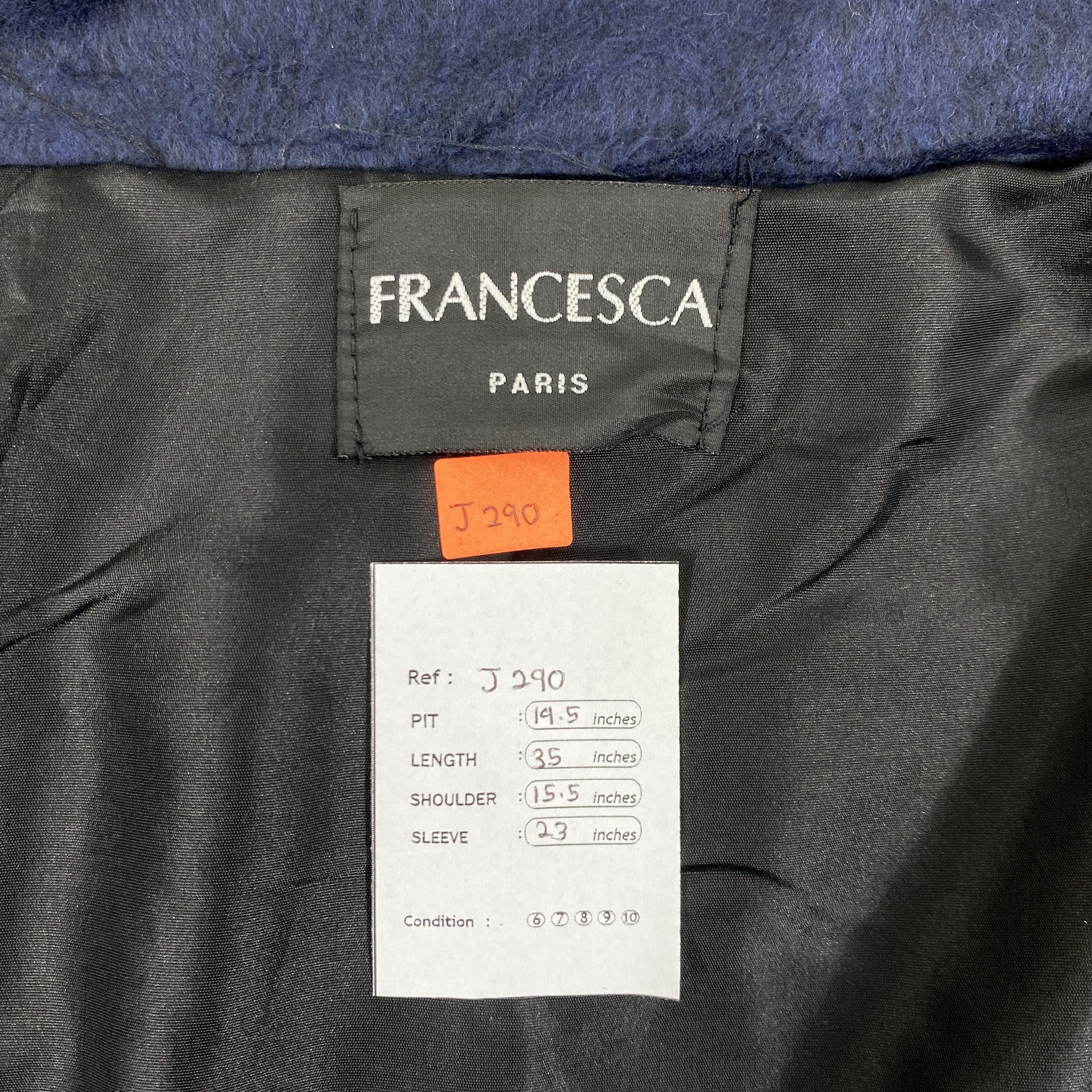 Japanese Brand Vintage Japanese Brand Francesca Wool Jacket -J290 Size US S / EU 44-46 / 1 - 5 Thumbnail