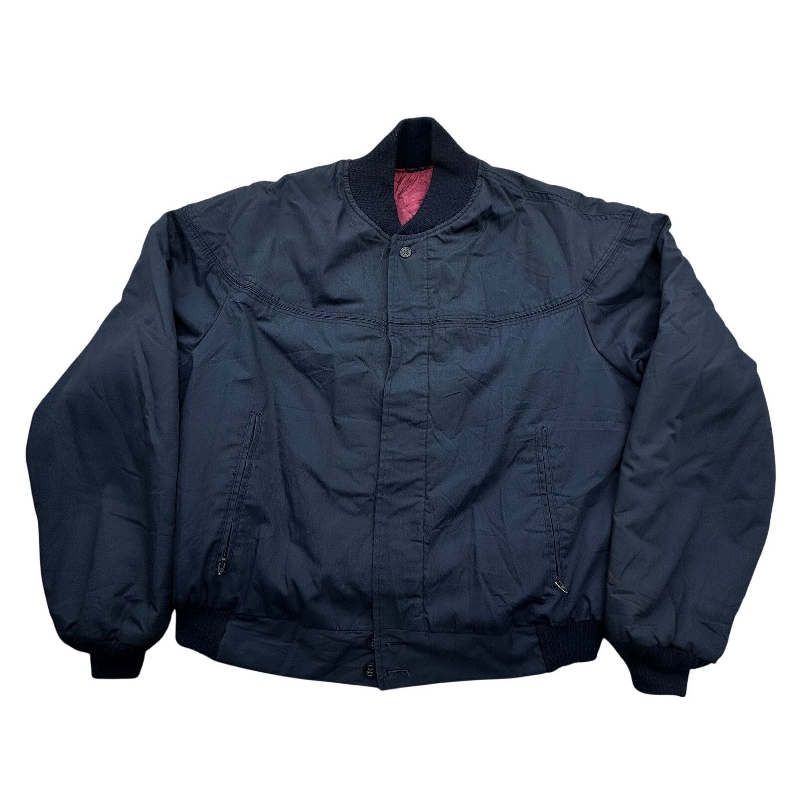 Vintage Vintage 80s Polyester Quilt Lined Bomber Flight Jacket XL Size US XL / EU 56 / 4 - 1 Thumbnail