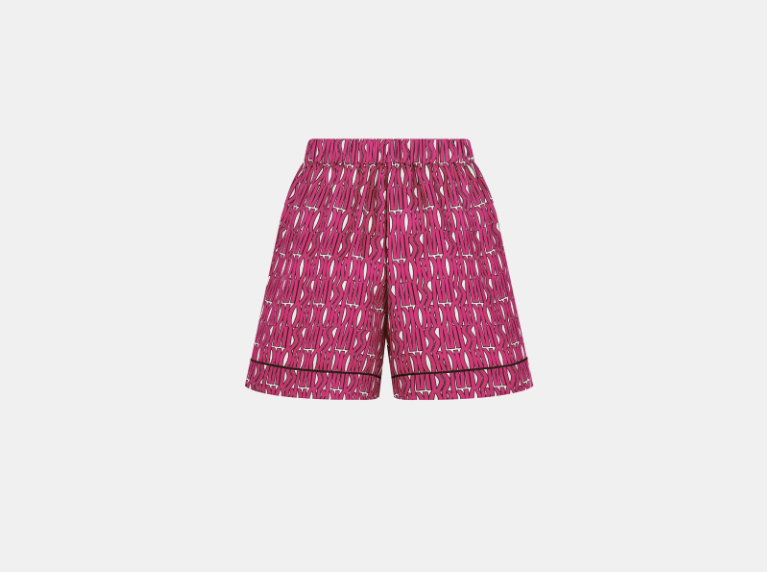 Dior o1w1db11225 451P42 Short in Fuchsia/White Size 25" / US 0 / IT 36 - 2 Thumbnail