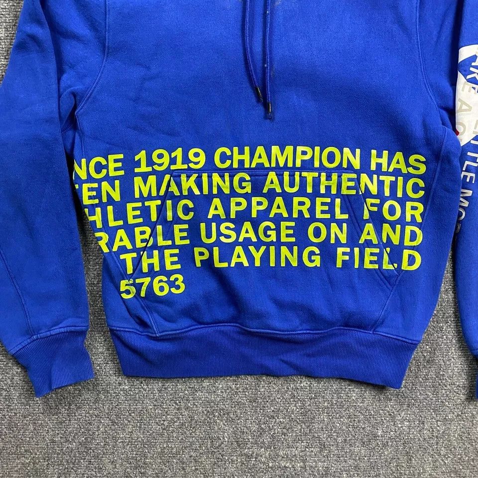 Champion Champion Hoodie M Behind The Label Pullover Bleached Mens Size US M / EU 48-50 / 2 - 2 Thumbnail