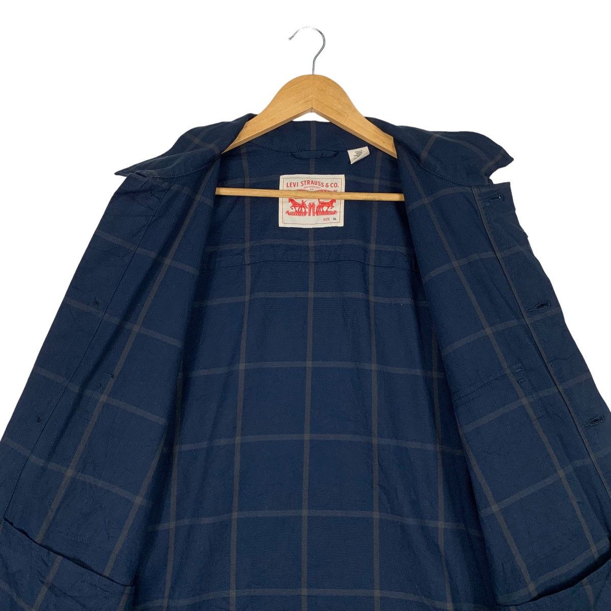 Levi's LEVIS Checked Work Shirt Flannel Jacket #1131-C52 Size US XL / EU 56 / 4 - 12 Thumbnail