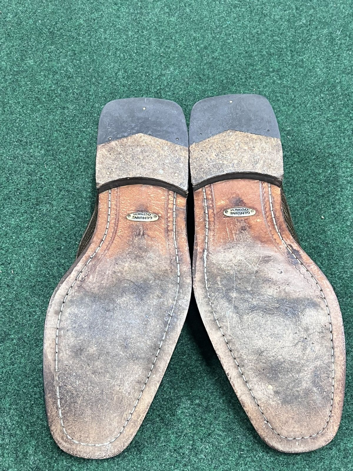 Belvedere Belvedere Genuine Ostrich Leather Oxford Shoes Size US 11 / EU 44 - 8 Thumbnail