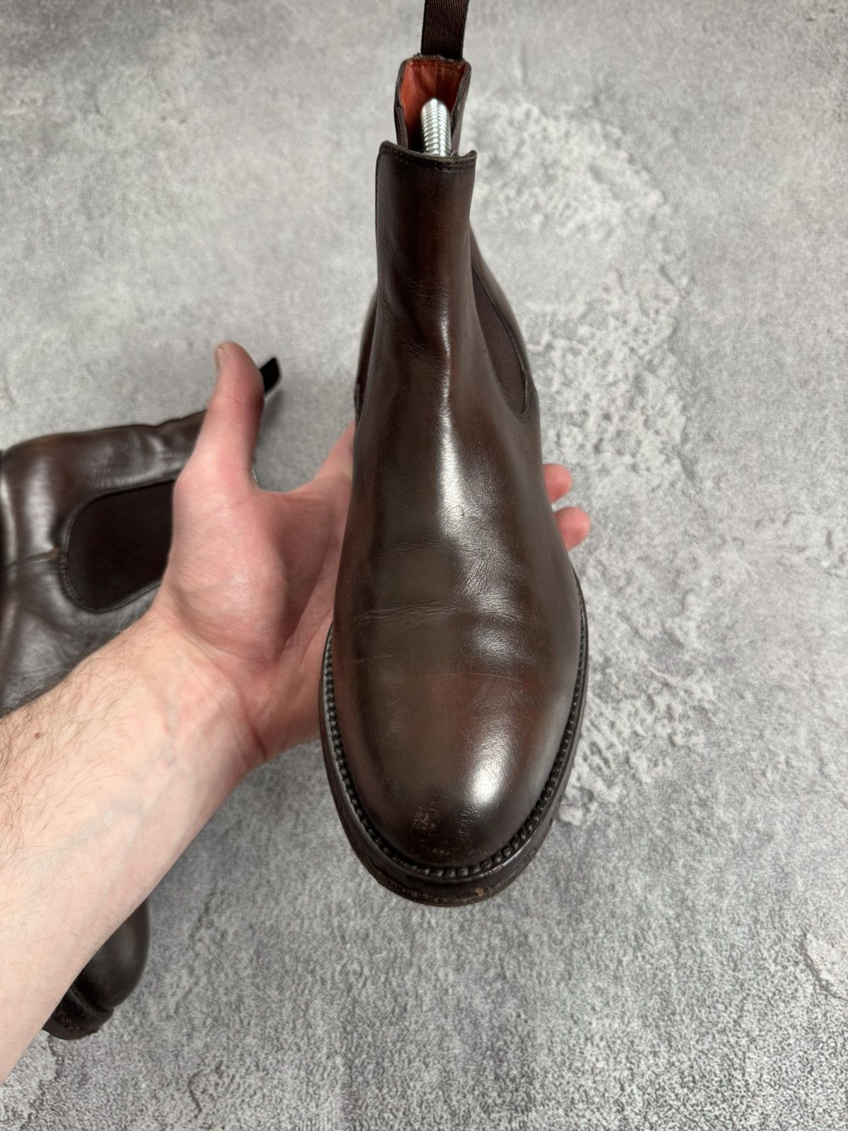 Santoni Santoni Women’s Brown Leather Chelsea Boots – Size EU 38 Size US 8 / IT 38 - 10 Thumbnail