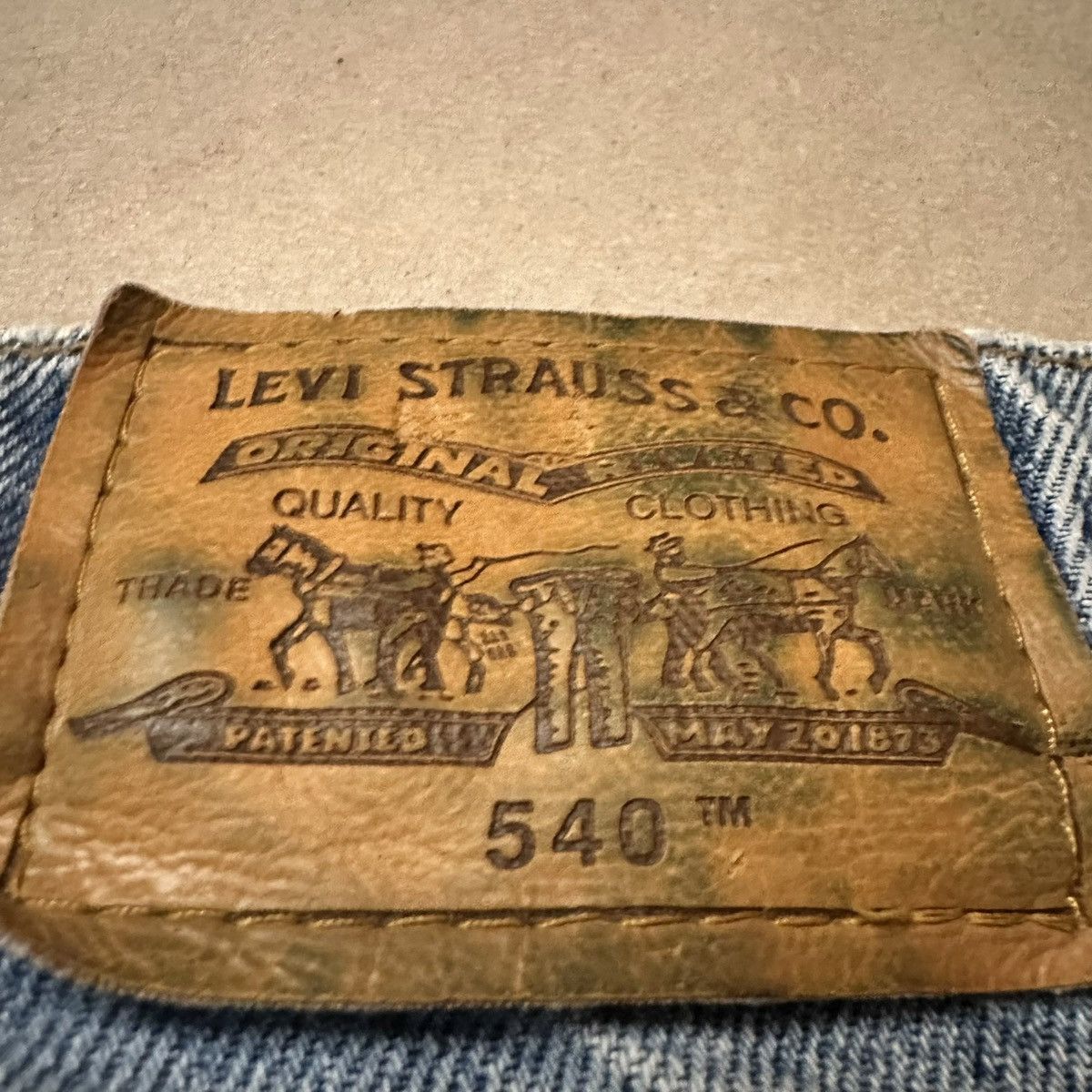 Levi's Vintage 90s Levis 540 Washed Denim Bronze Tab Blue Jeans Size US 36 / EU 52 - 4 Thumbnail