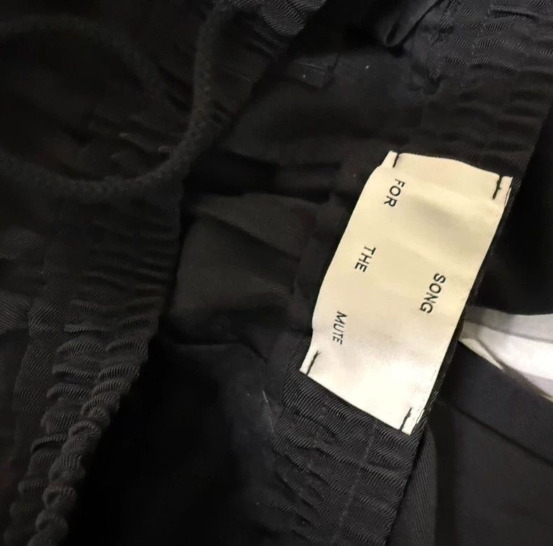 Song For The Mute Song For The Mute Black ribbon casual pant Size US 32 / EU 48 - 4 Thumbnail