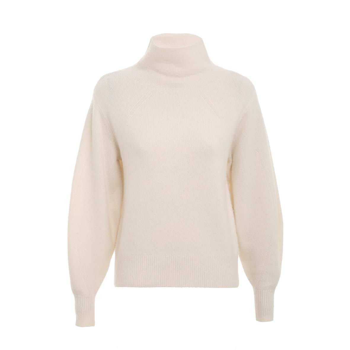 Zimmermann oc11z0425 Lyrical Brushed Wool Sweater in Cream Size M / US 6-8 / IT 42-44 - 1 Thumbnail