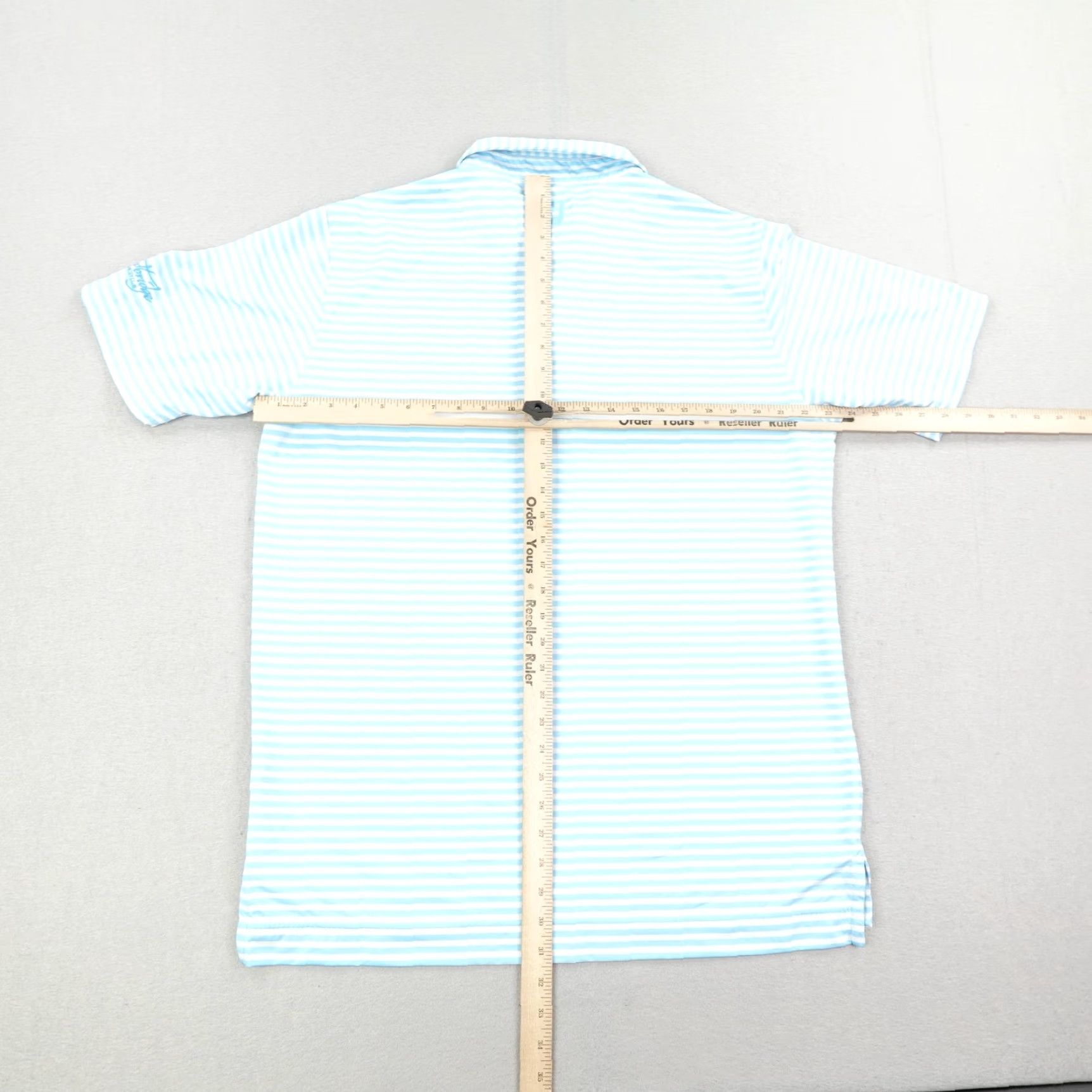 Footjoy FootJoy Polo Shirt Mens XL Blue White Striped Golf Woodbridge Club Performance Size US XL / EU 56 / 4 - 6 Thumbnail