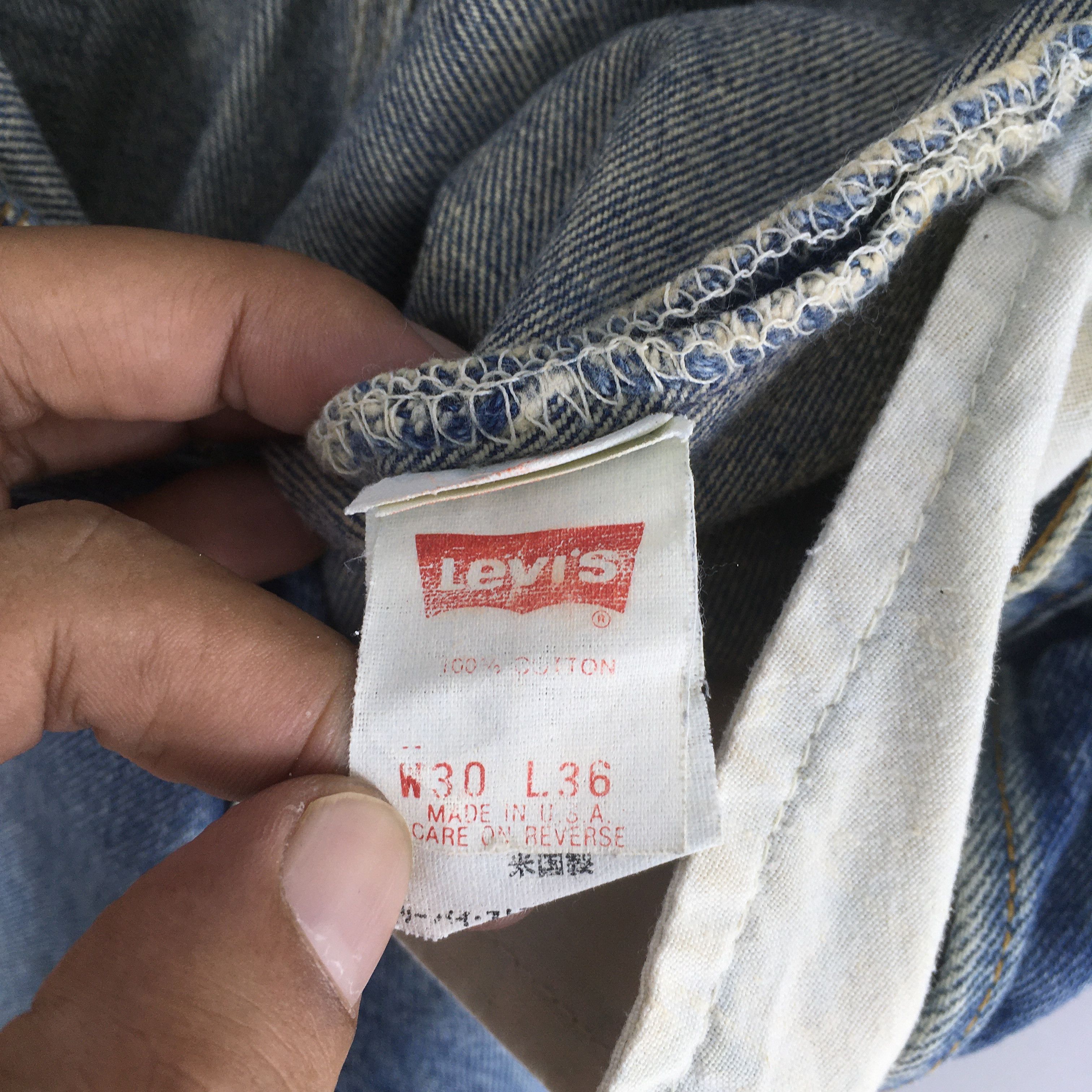 Levi's Size 28x30 Vintage 90s Levi's 501 Straight Leg Jeans S502 Size US 28 / EU 44 - 12 Thumbnail