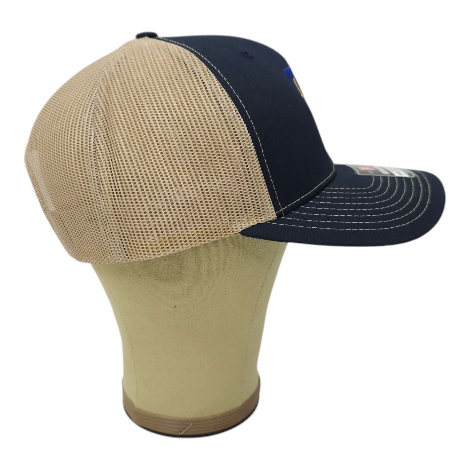 Richardson Richardson Blue Gold Embroidered T Logo Mesh Snapback Cap Size ONE SIZE - 11 Thumbnail