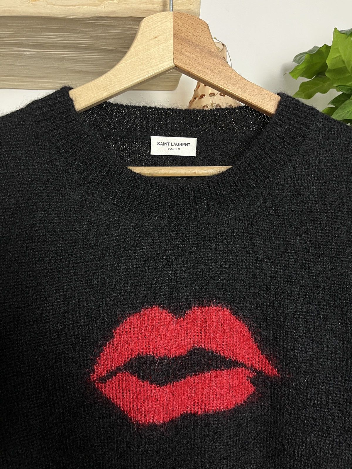 Saint Laurent Paris Saint laurent paris Mohair wool lips sweater luxury Size US S / EU 44-46 / 1 - 2 Thumbnail