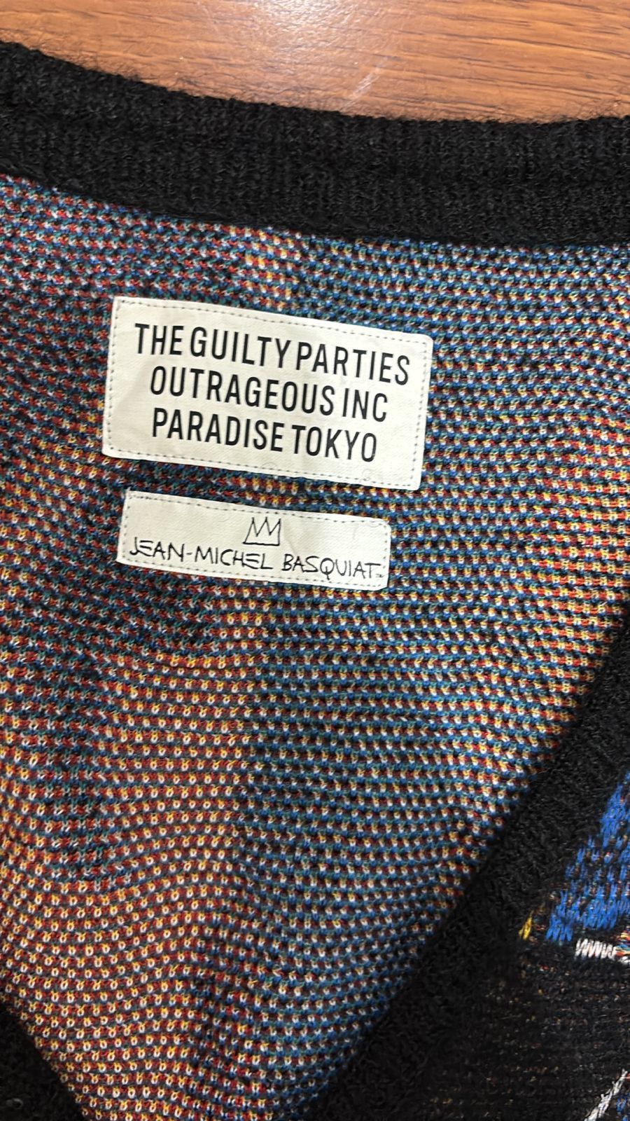 Jean-Michel Basquiat × Wacko Maria Rare Wacko Maria × Basquiat Cardigan – The Guilty Parties Size US M / EU 48-50 / 2 - 5 Thumbnail
