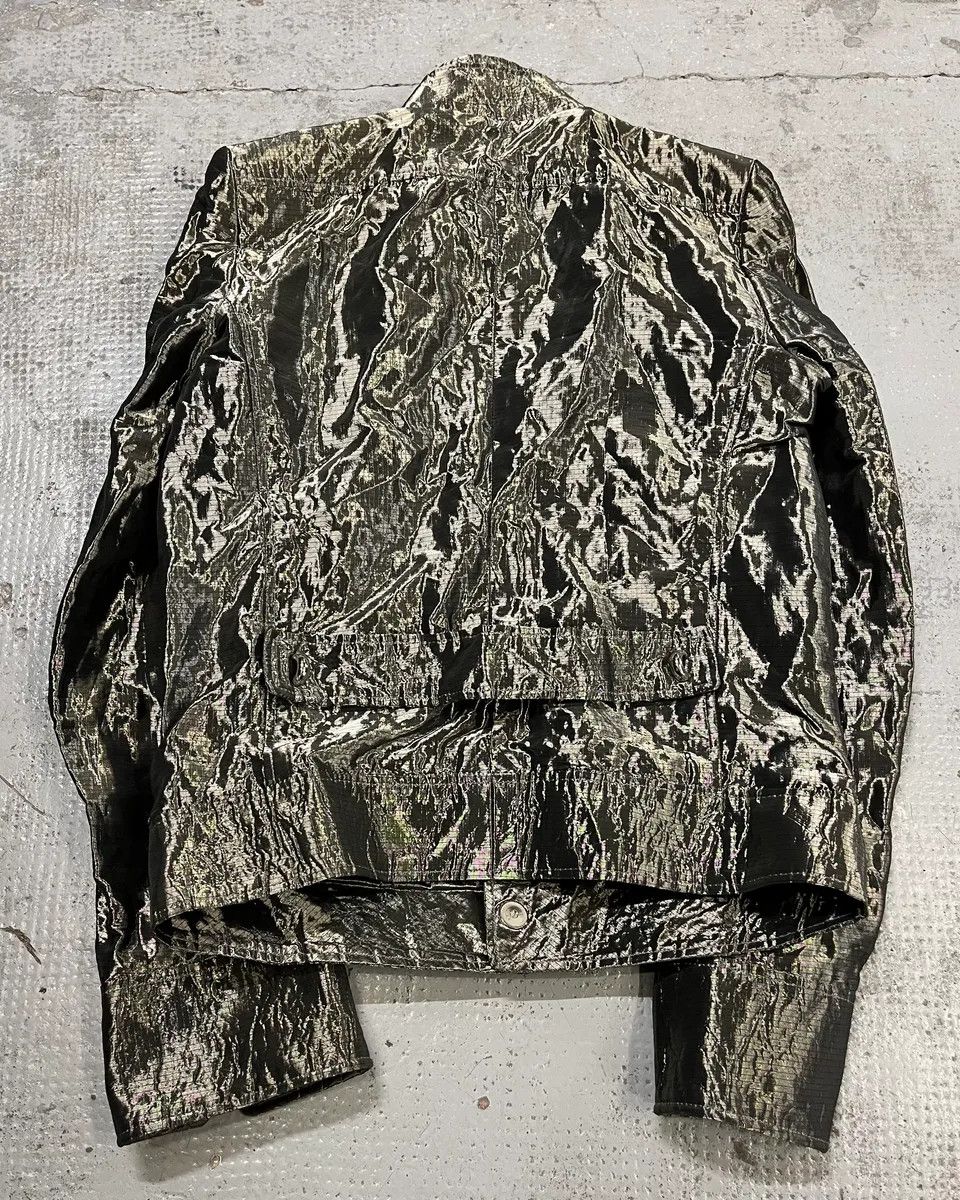 Balenciaga SS2007 Balenciaga Grey Nylon Metallic Jacket Size M / US 6-8 / IT 42-44 - 9 Thumbnail