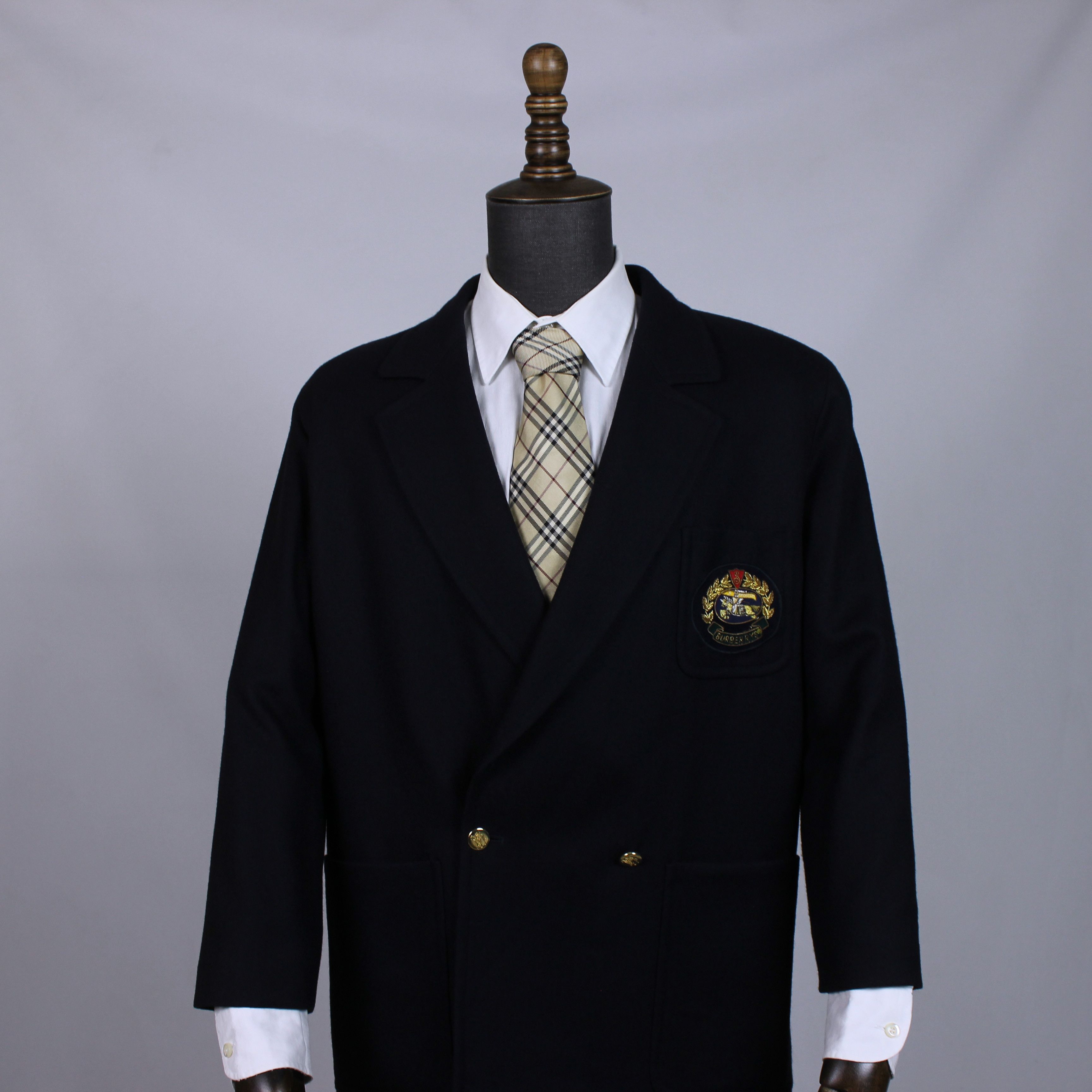 Burberry Burberry heavy blazer navy blue M L Size L / US 10 / IT 46 - 4 Thumbnail