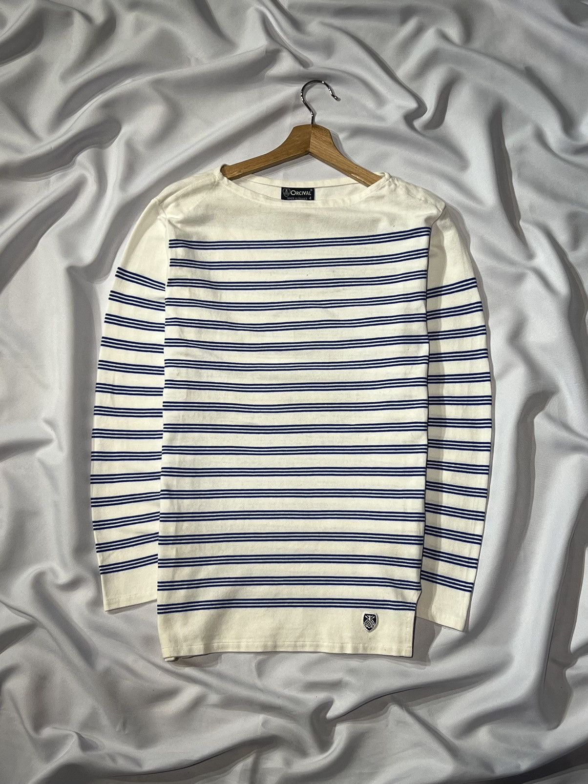 Orcival × Saint James × Vintage AUTHENTIC ORCIVAL FRANCE LONG SLEEVE TEE LOGO Size M / US 6-8 / IT 42-44 - 1 Thumbnail