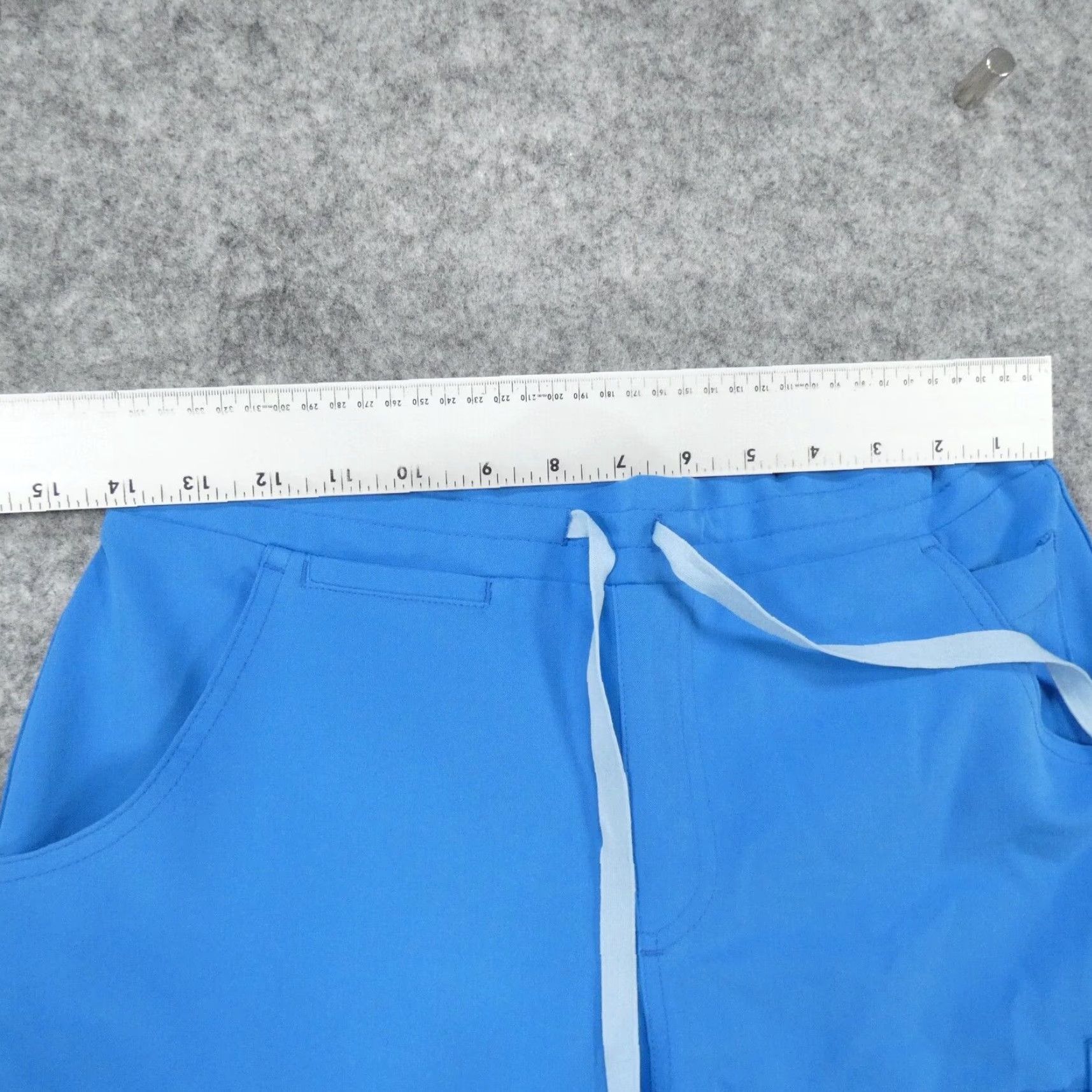 Vintage FIGS Scrub Pants Womens XS Blue Drawstring Size 26" / US 2 / IT 38 - 6 Thumbnail
