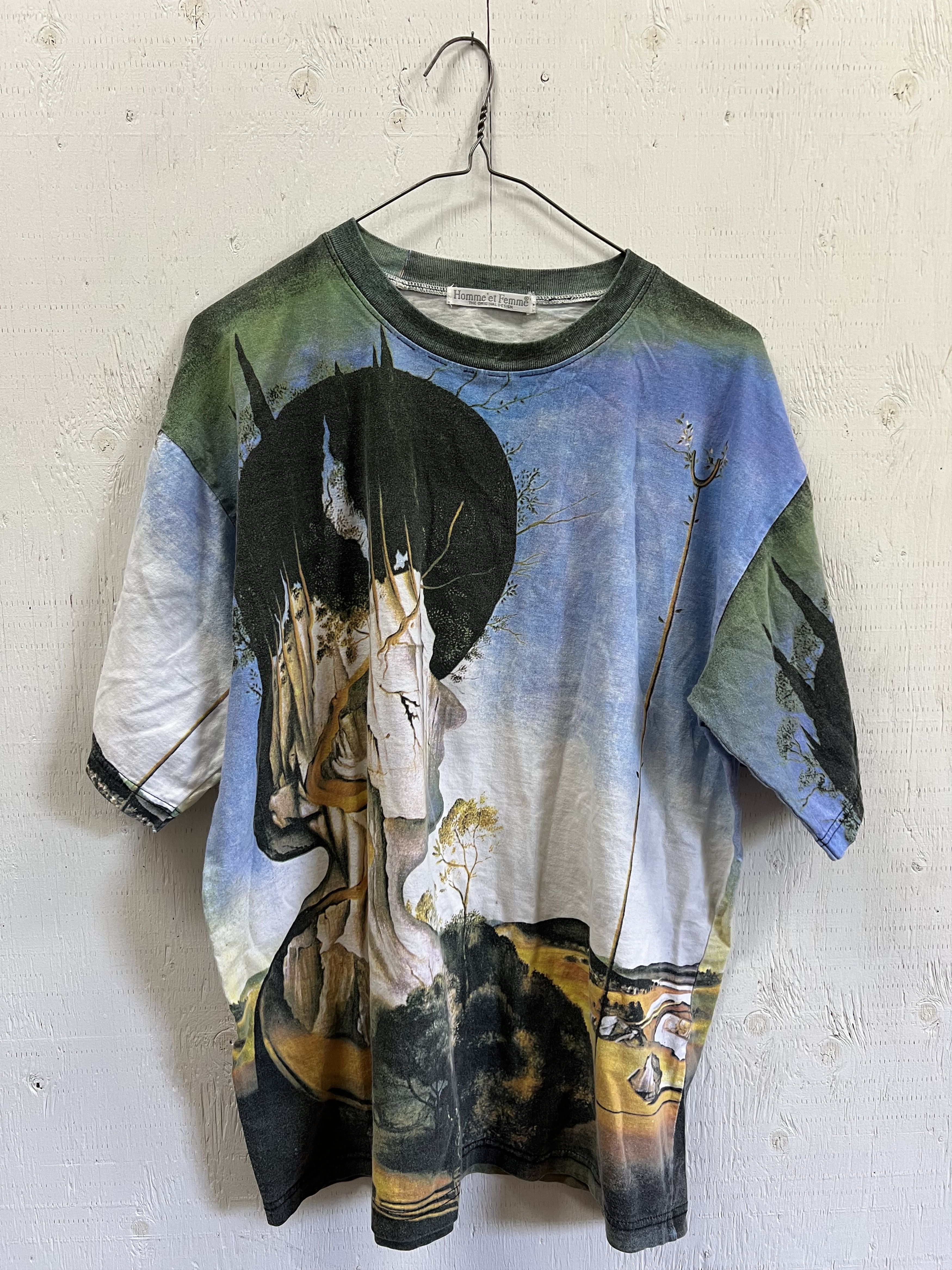 Homme + Femme La Vintage 90's Homme'et Femme Salvador Dali Fine Art T Shirt Size US L / EU 52-54 / 3 - 1 Thumbnail