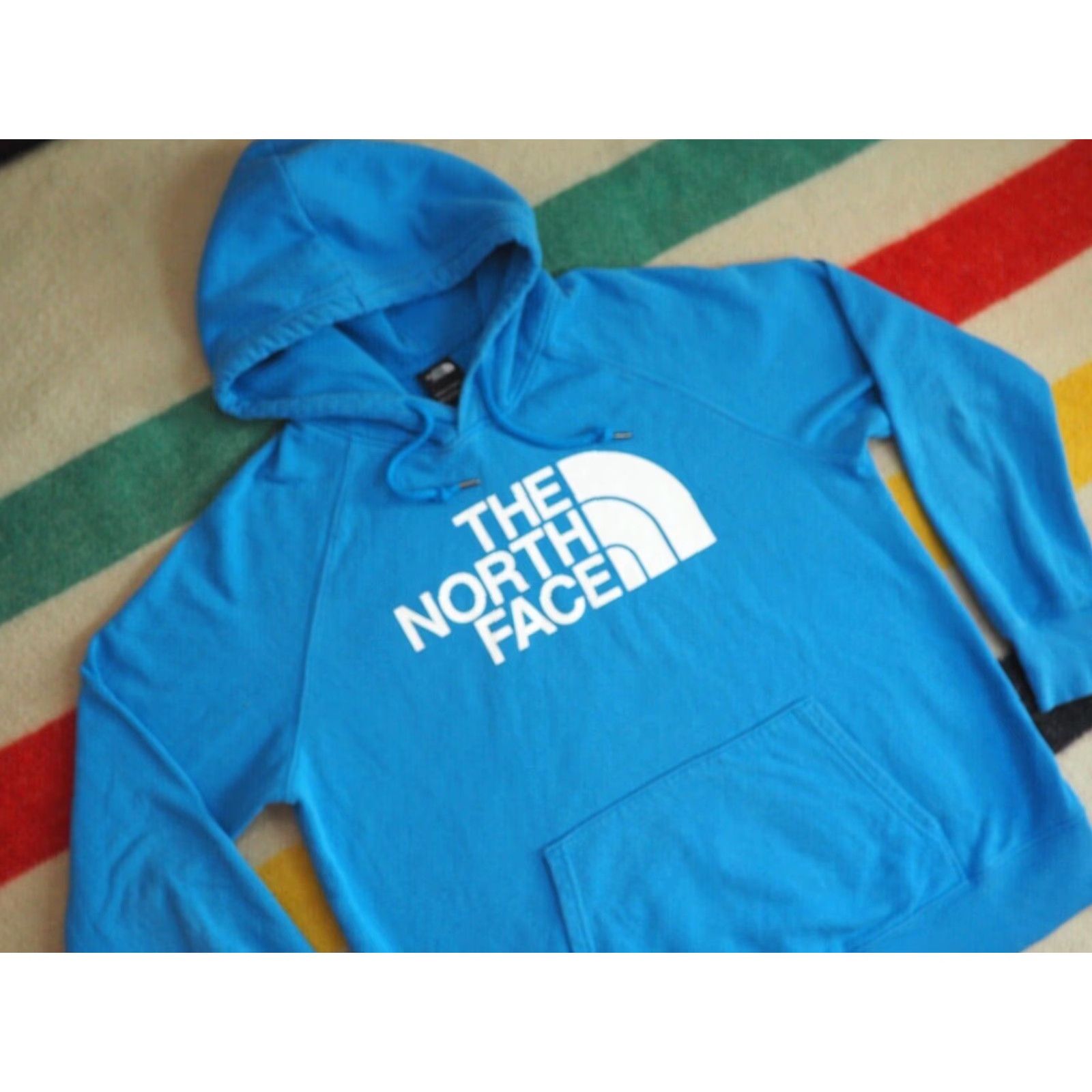 The North Face THE NORTH FACE Half Dome Sky Blue Logo Outdoor Hoodie Sweatshirt Womens L Large Size L / US 10 / IT 46 - 2 Thumbnail