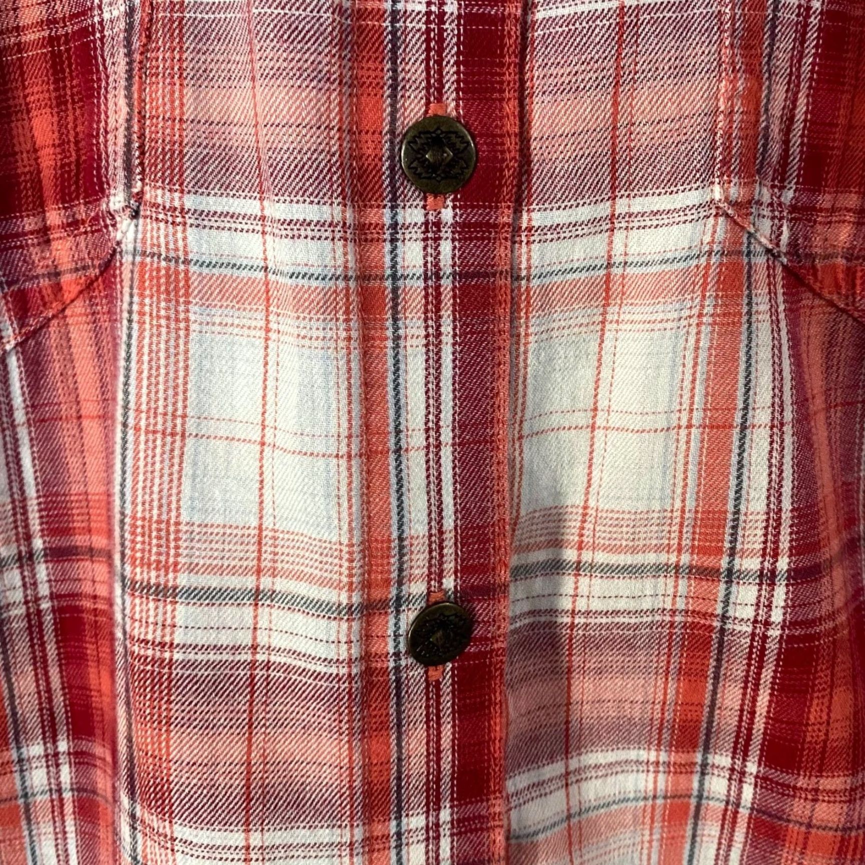 Ariat Ariat Billie Jean Western Button-Up Shirt Womens Medium Red Plaid Long Sleeve Size M / US 6-8 / IT 42-44 - 7 Thumbnail