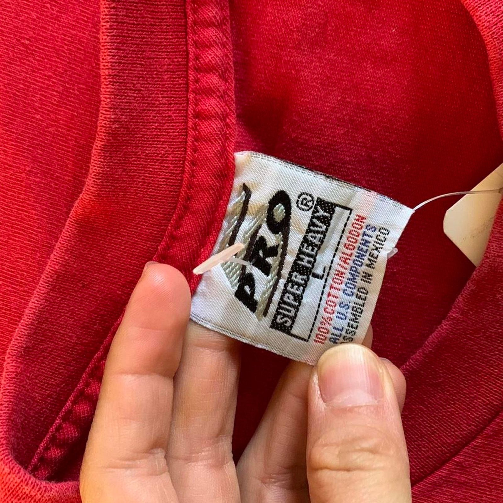 Vintage 5 Pro Blank Red t-shirt Size US L / EU 52-54 / 3 - 5 Thumbnail