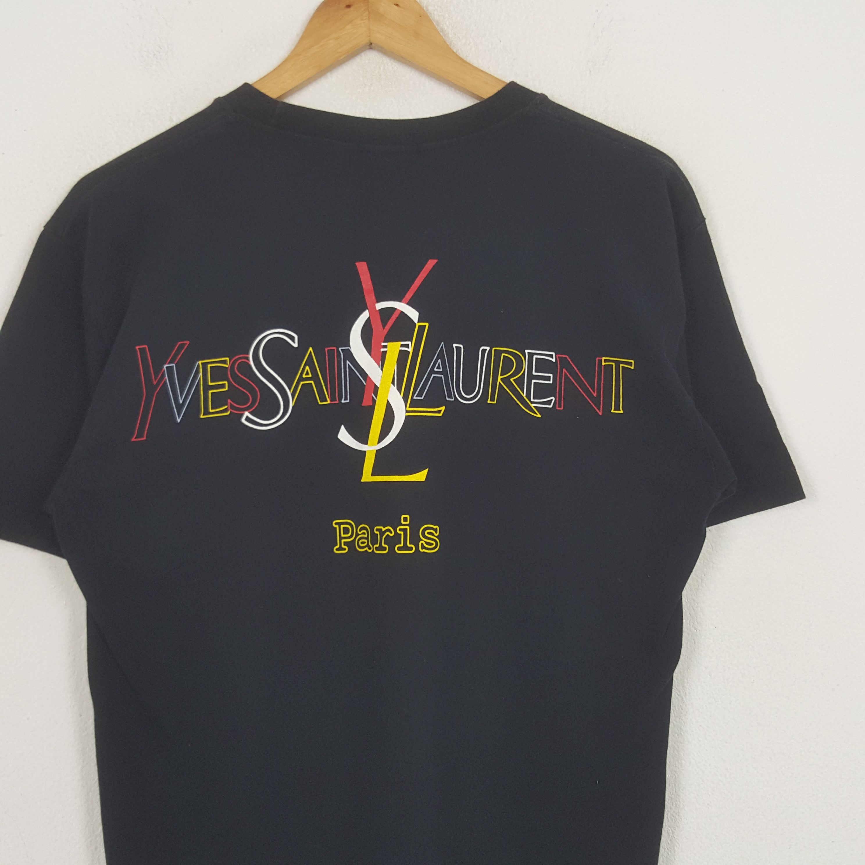 Yves Saint Laurent Vintage Yves Saint Laurent Designer Brand Tshirt RR21 Size US M / EU 48-50 / 2 - 2 Thumbnail