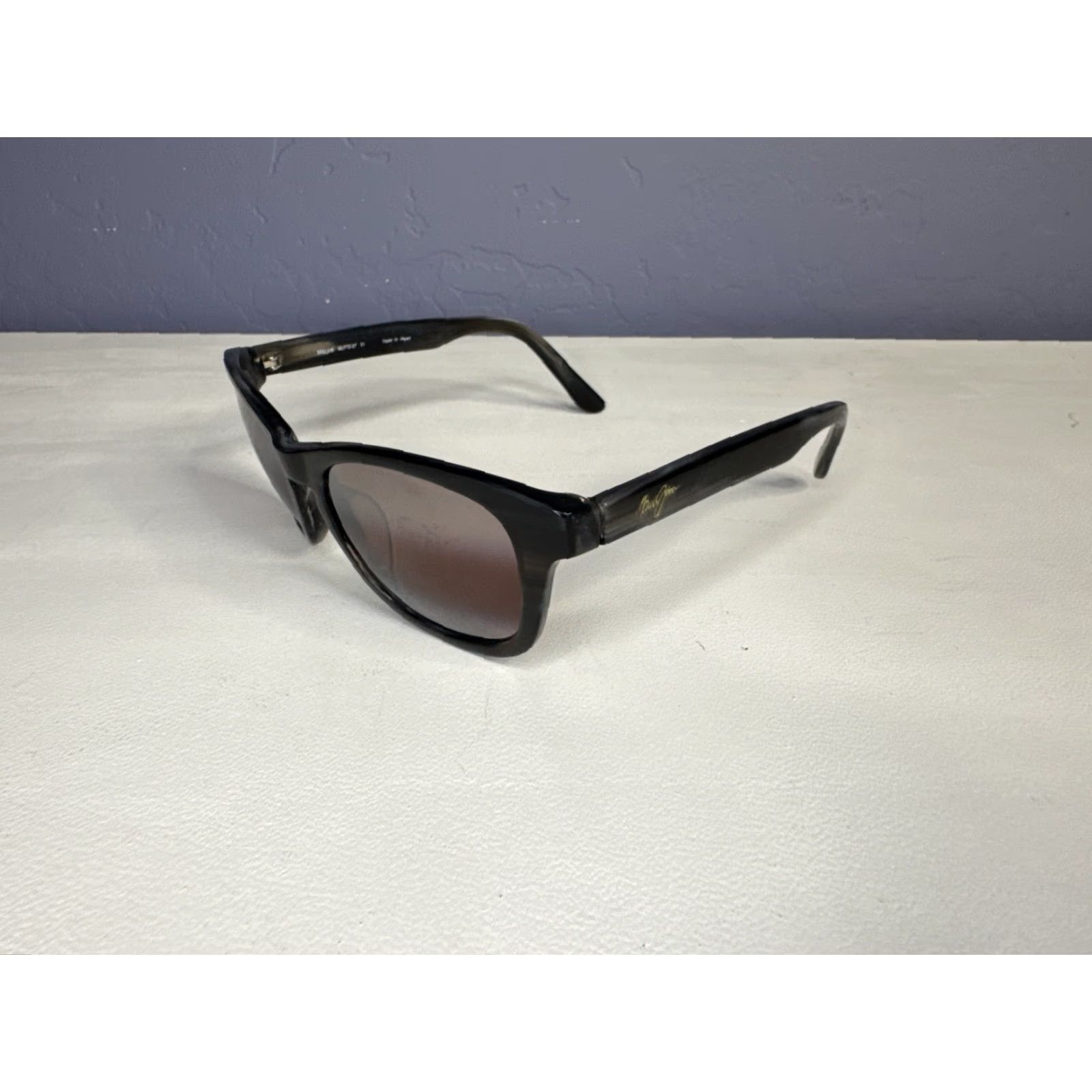 Maui Jim Maui Jim Ka'a Point MJ713-27 Polarized Charcoal Gray FRAMES ONLY Sunglasses Size ONE SIZE - 2 Thumbnail