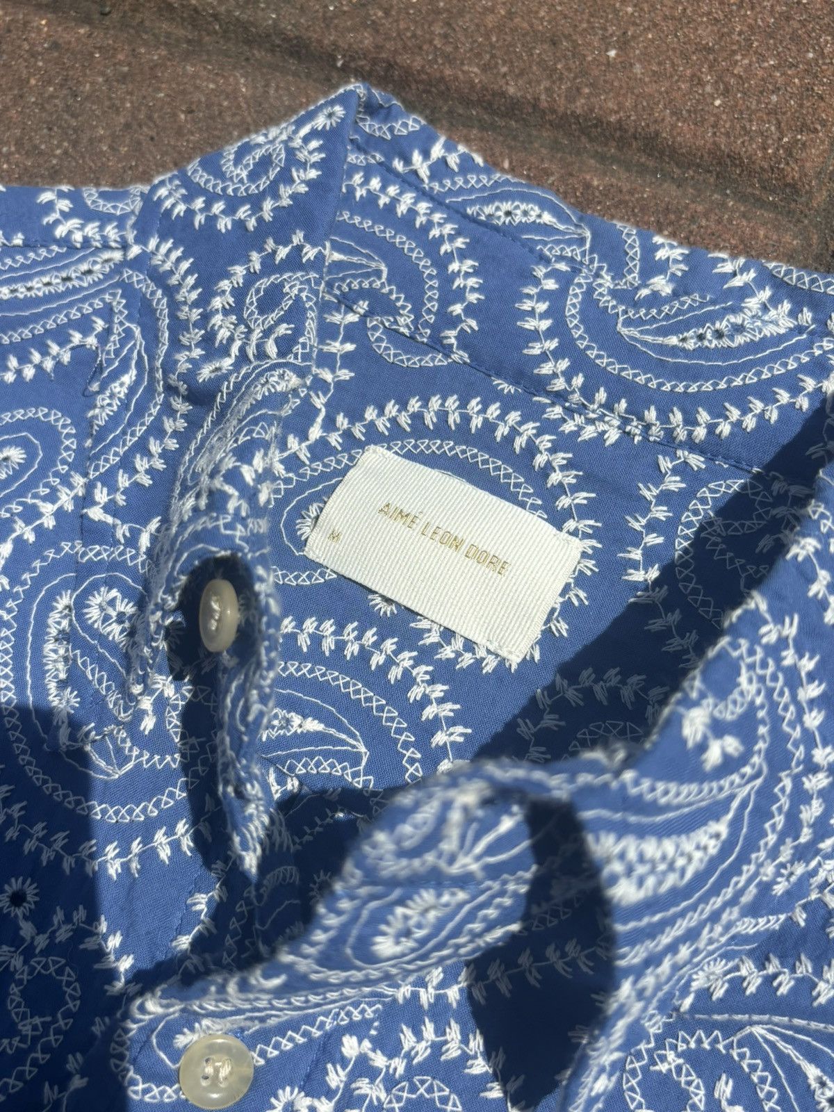Aime Leon Dore Aime Leon Dore Paisley Embroidered Shirt SS24 Size US M / EU 48-50 / 2 - 5 Thumbnail