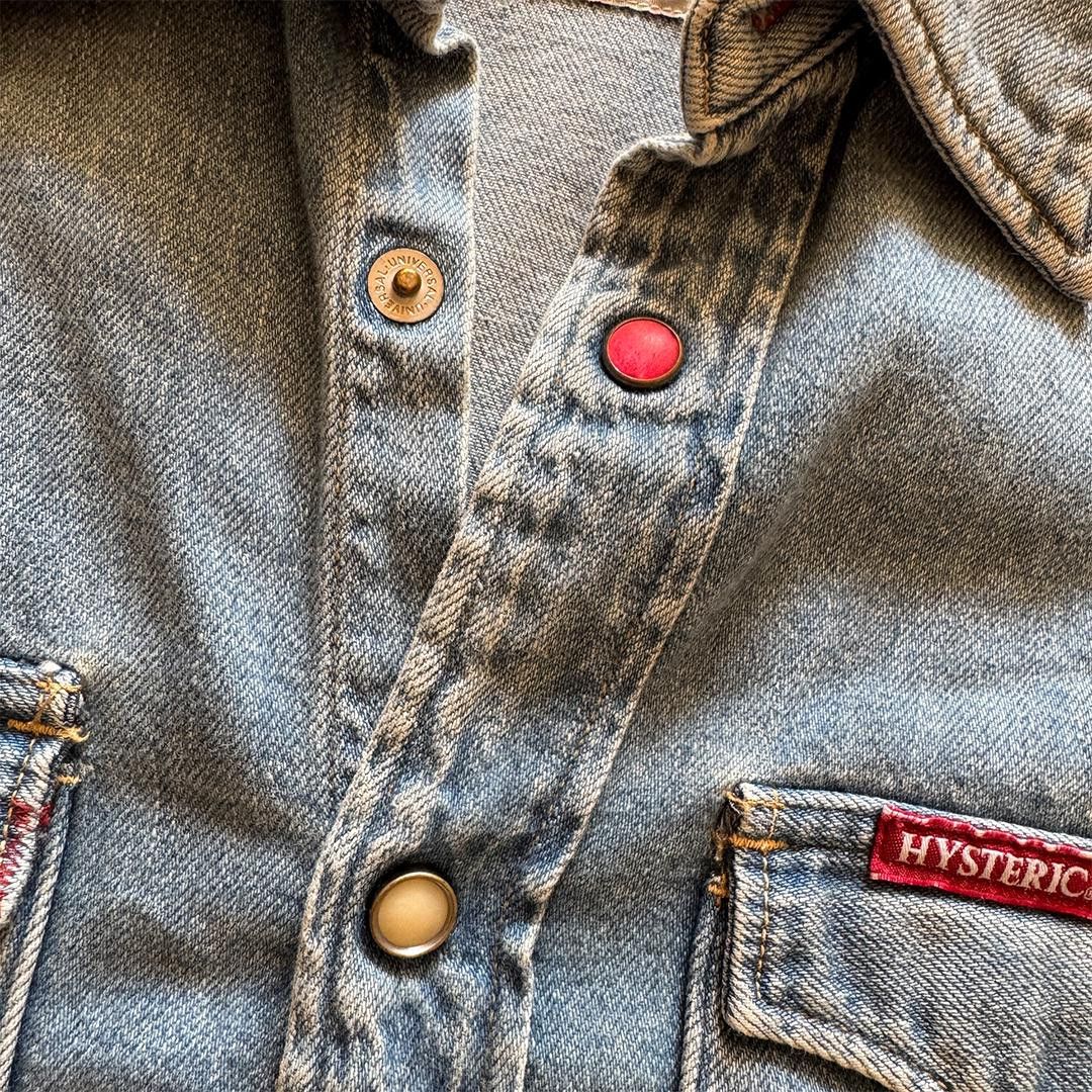 Hysteric Glamour Hysteric Glamour Denim Western Shirt (M) Size M / US 6-8 / IT 42-44 - 4 Thumbnail