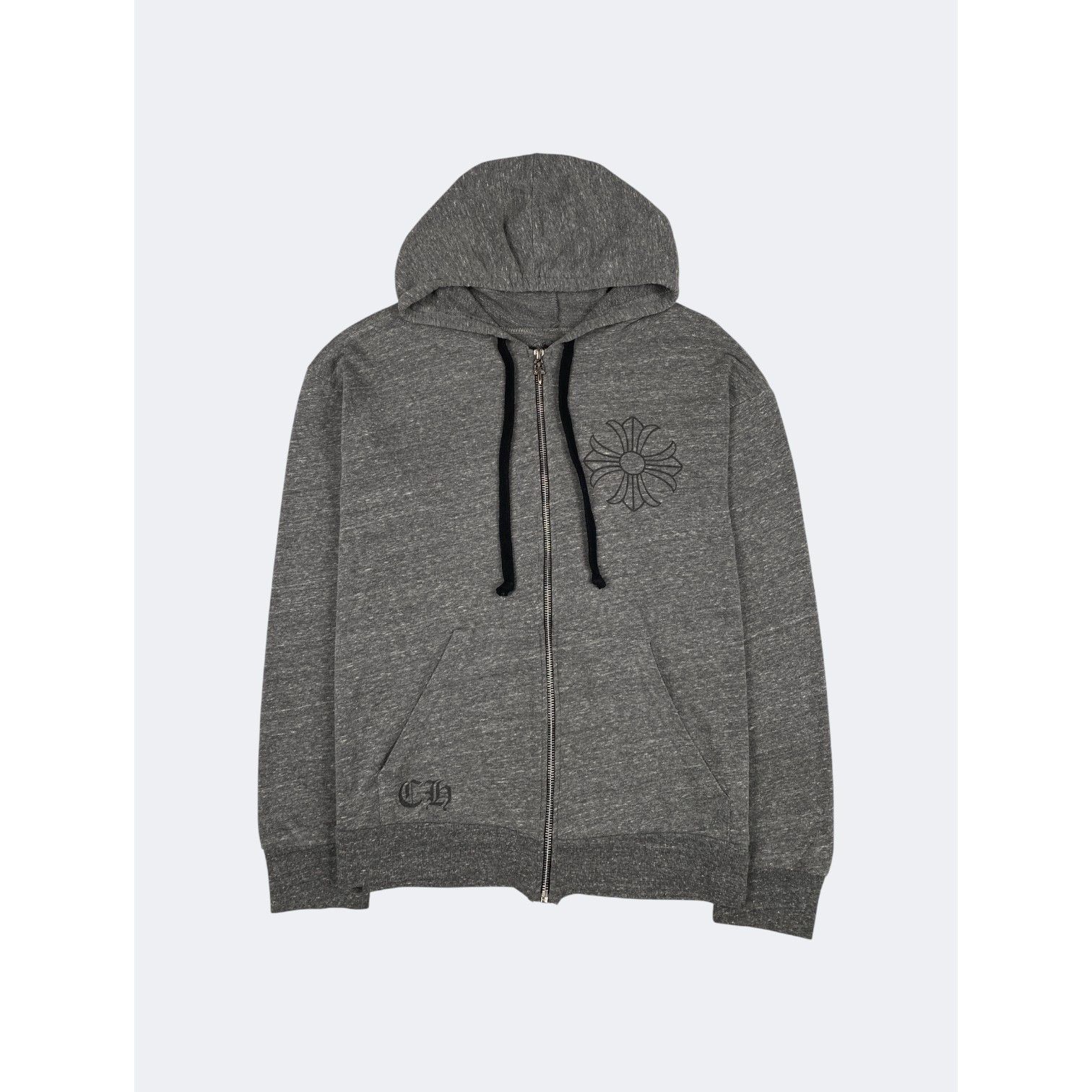 Chrome Hearts Chrome Hearts Grey Zip Up Hoodie | Grailed