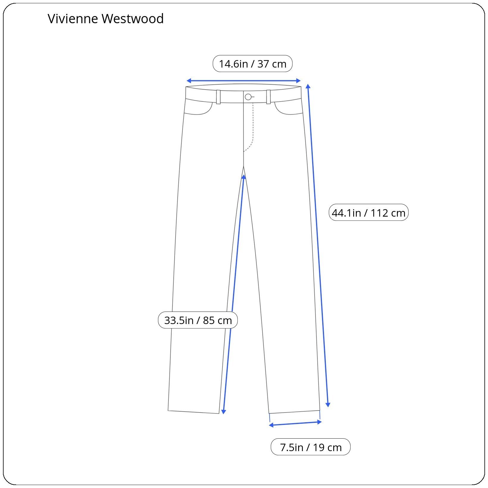 Vivienne Westwood ⚡️QUICK SALE⚡️2000s Vivienne Westwood Anglomania Denim Jeans Size 28" / US 6 / IT 42 - 7 Thumbnail