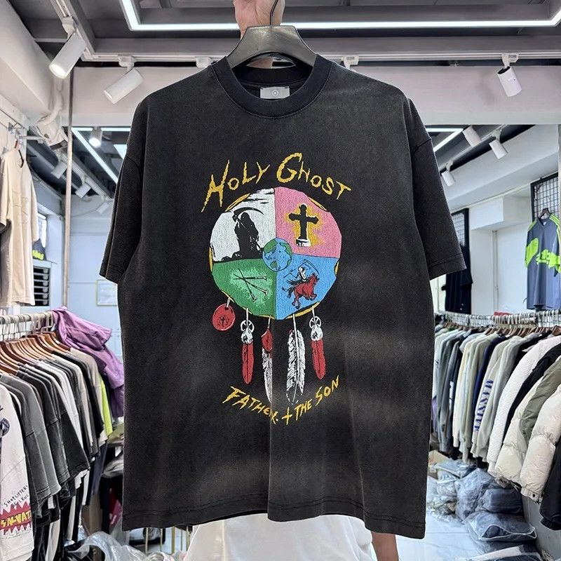 Japanese Brand HOLY GHOST Lettter Embroidery Vintage Shirt Size US XL / EU 56 / 4 - 1 Thumbnail