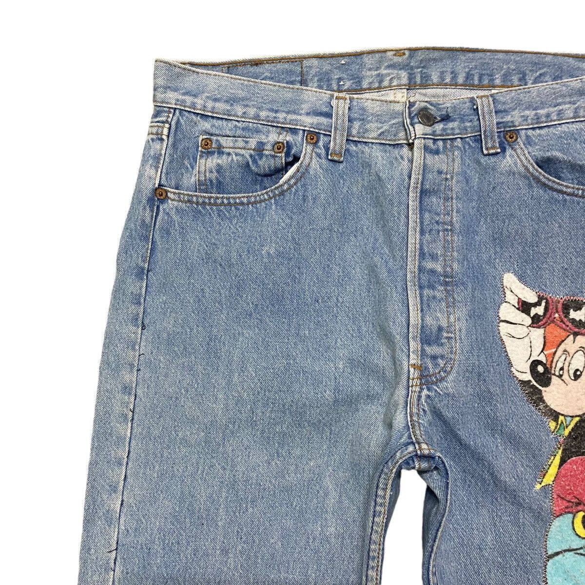 Levi's Vintage 90s Mickey X Levis 501 Lightwash Jeans Size US 33 - 4 Thumbnail