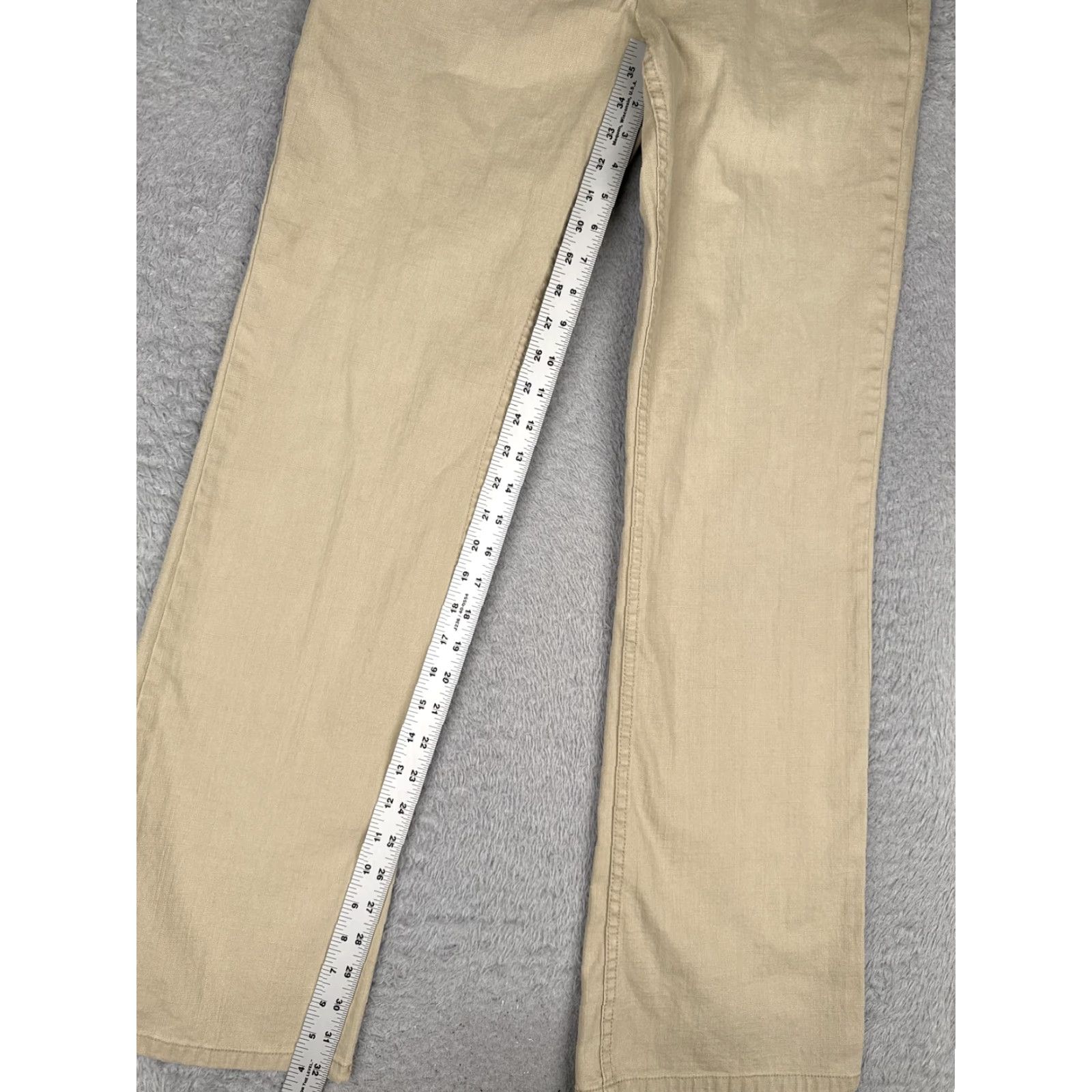 Vintage VINTAGE Gianni Bini Jeans Womens 8 Beige Mid Rise Straight Denim 30x33 Size 30" / US 8 / IT 44 - 7 Thumbnail