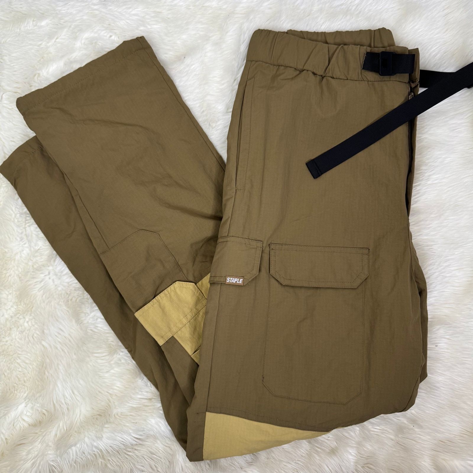 Staple Staple Men's Tech Cargo Pants Khaki Size XL NWT Size US 41 - 3 Thumbnail