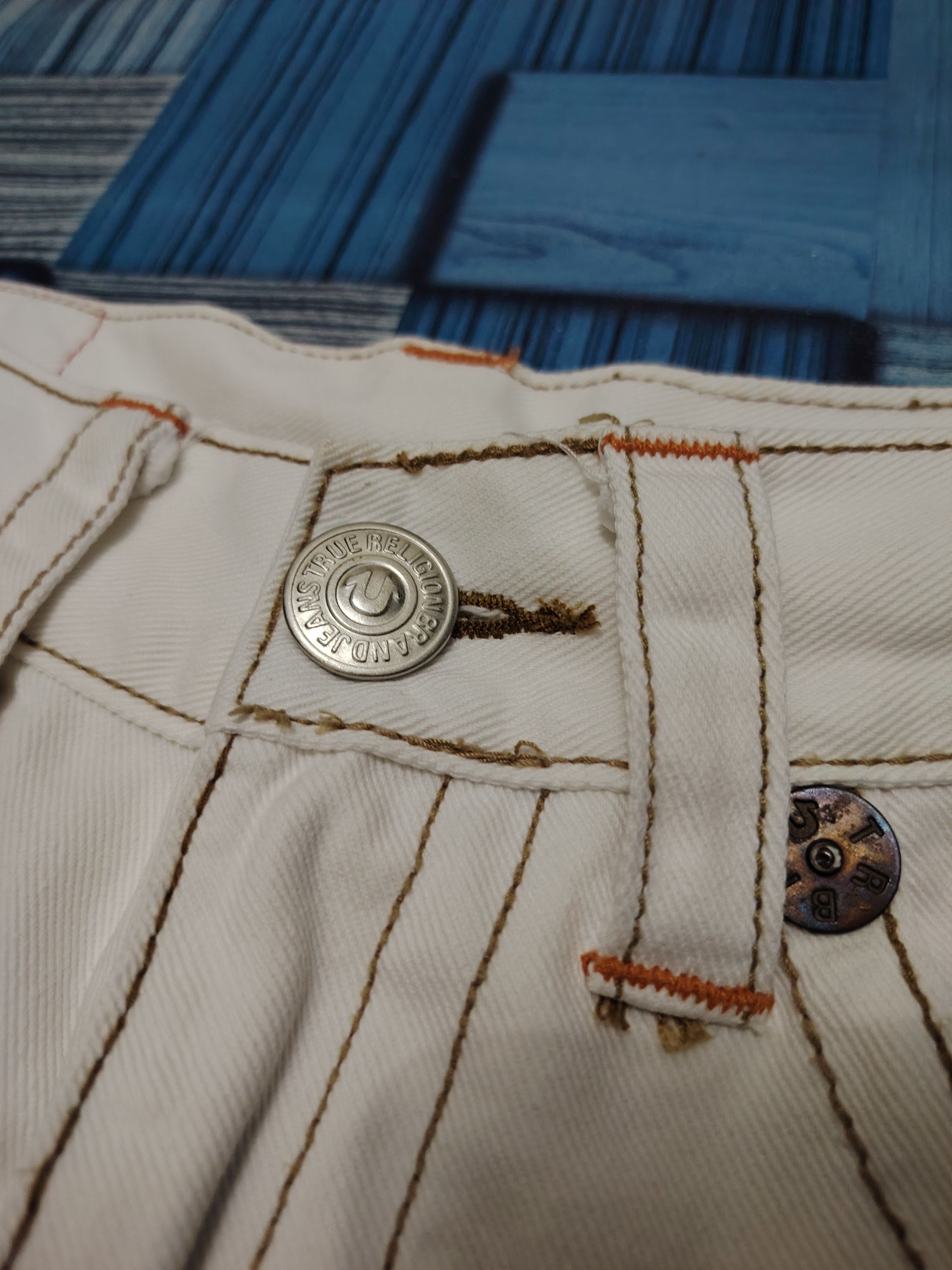 True Religion × Vintage 💥Insane💥 Damage True Religion Jeans Size US 29 - 8 Thumbnail