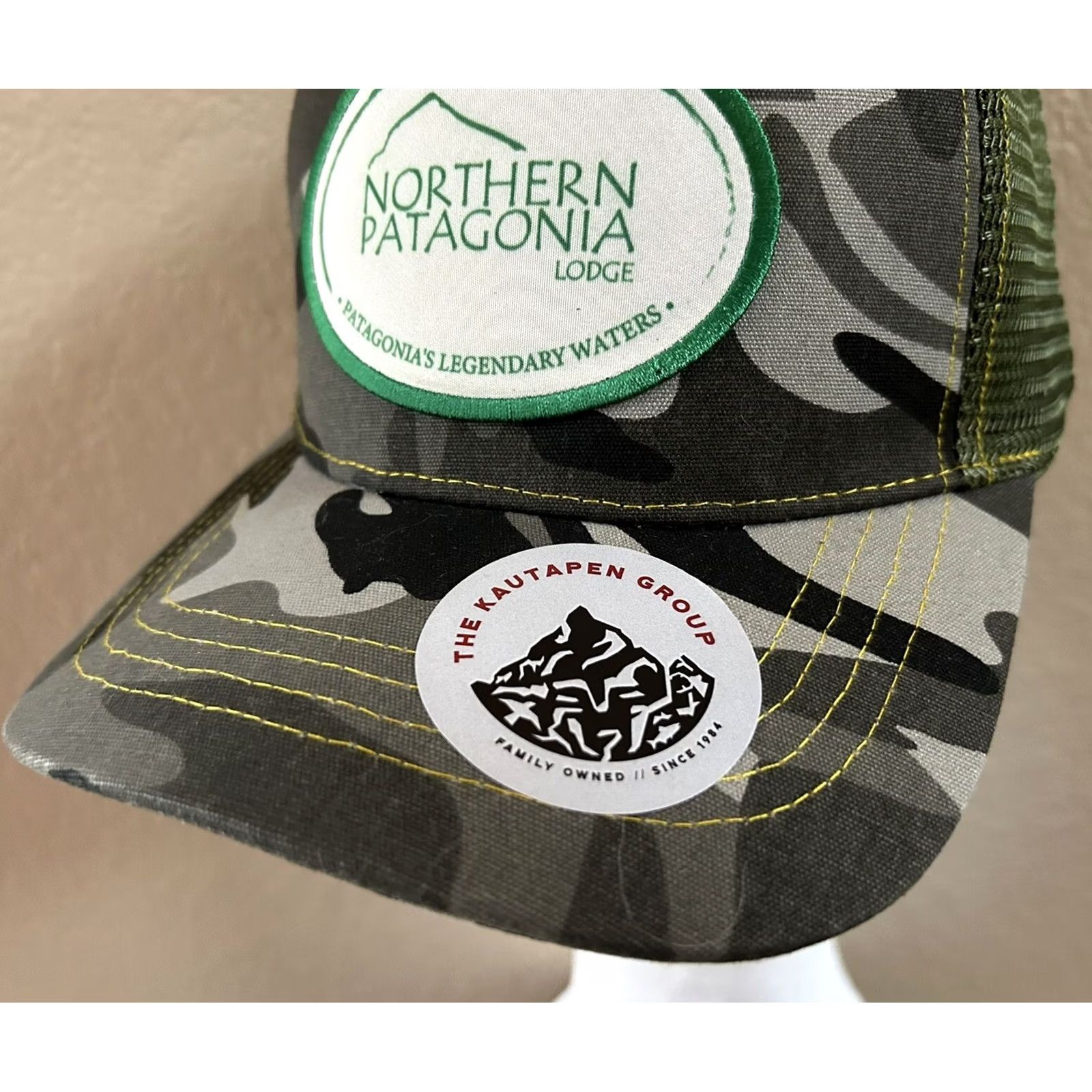 Patagonia VINTAGE Northern Patagonia Lodge Hat Legendary Waters Camo Fly Fishing Argentina Size ONE SIZE - 6 Thumbnail