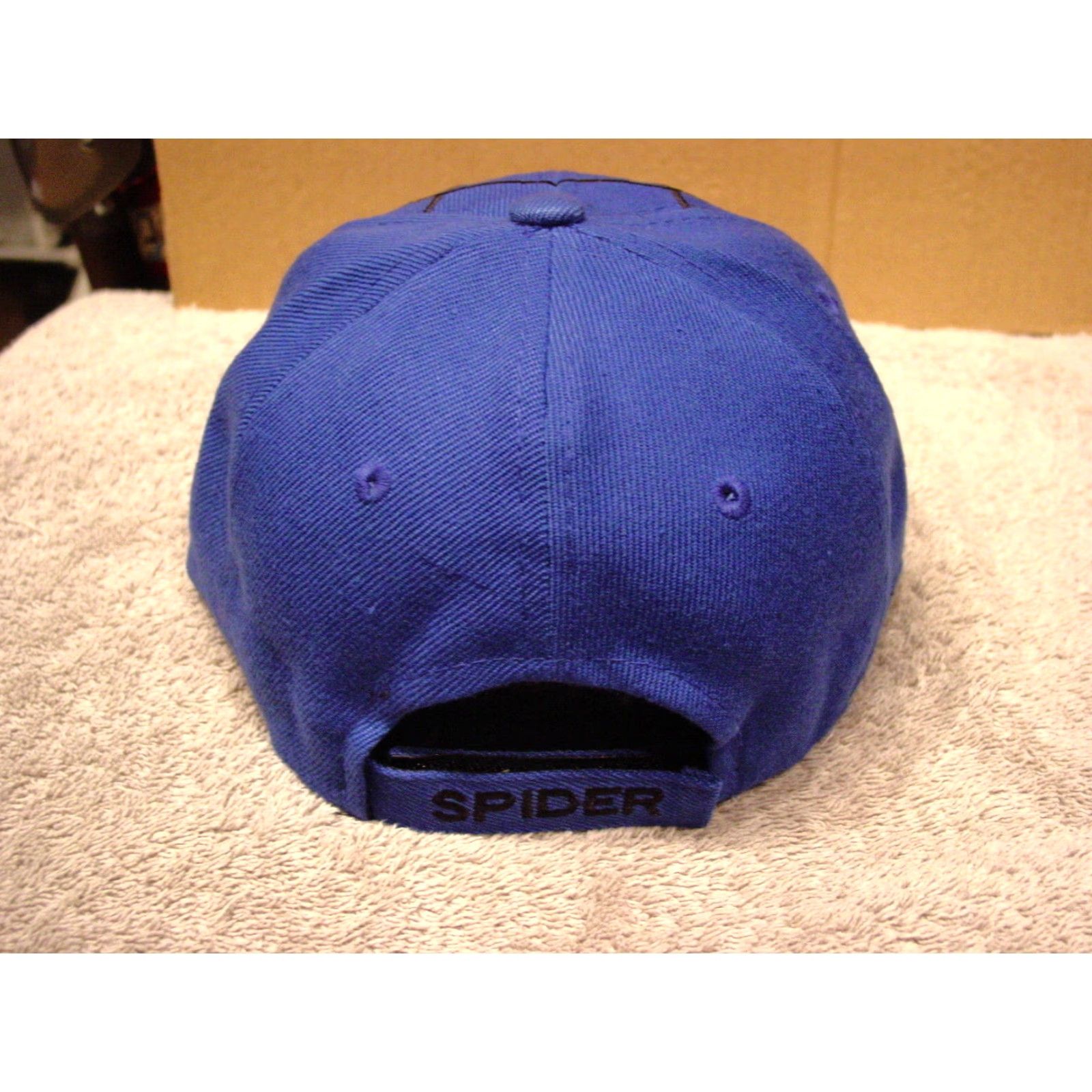 Vintage VINTAGE Spider in a Web with Eyes Baseball Cap Men Adjustable Blue 90s Theme Size ONE SIZE - 2 Thumbnail