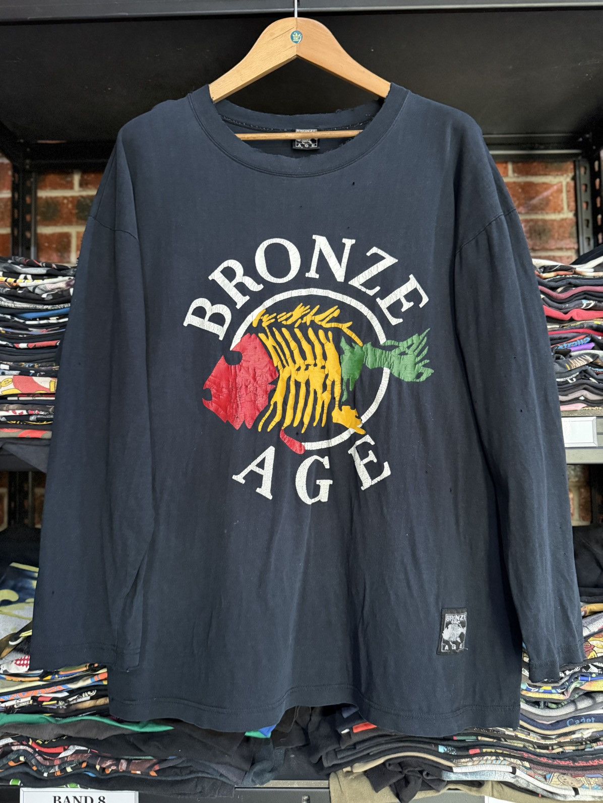 Girl Skateboards Thrashed Vintage 90s Bronze Age Rasta Skateboard Faded Tee Size US XL / EU 56 / 4 - 1 Thumbnail