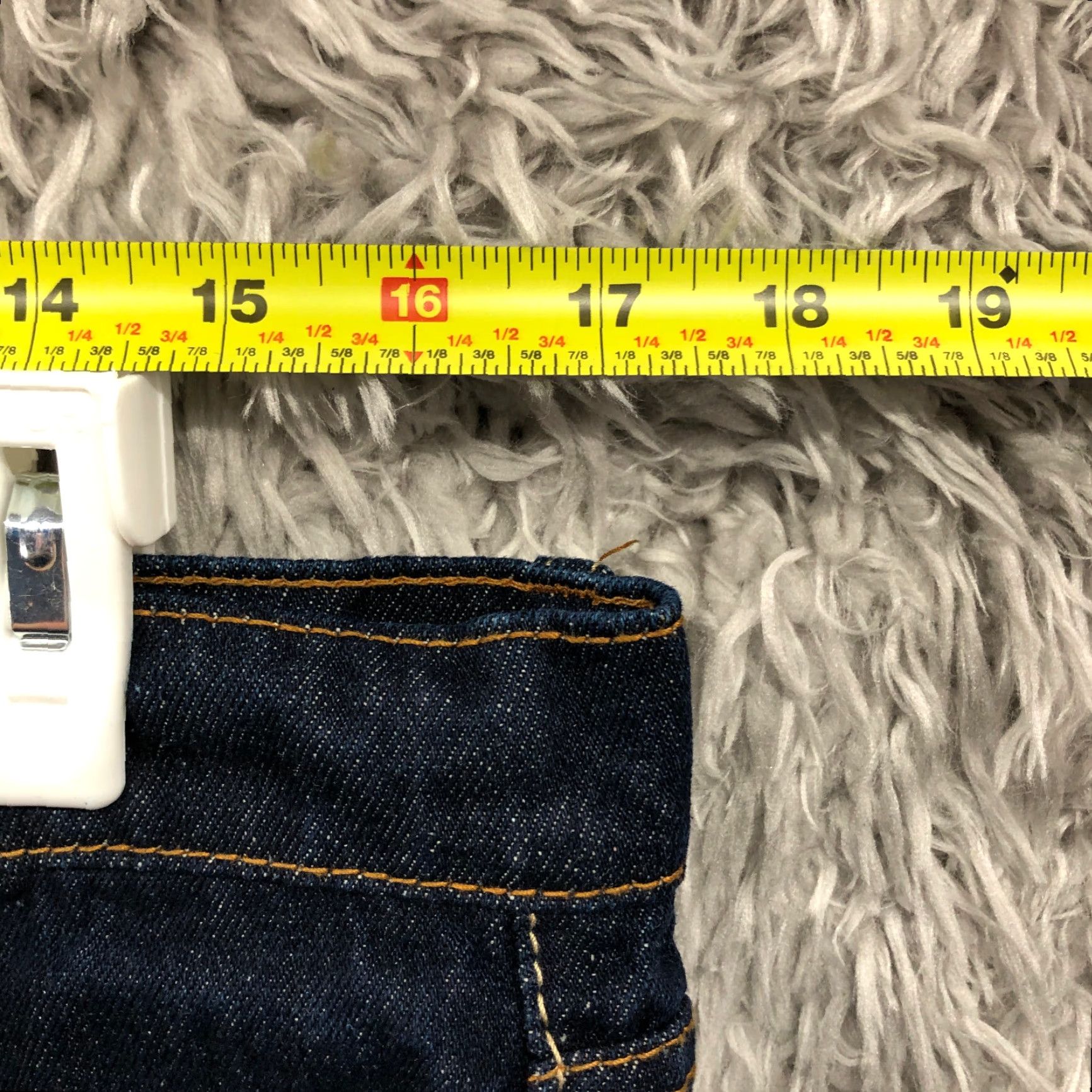 Denime Trust Jeans Mens Mid Rise Straight Leg Dark Wash Blue Denim Jeans 36x32 Regular Belt Loops 5-Pocket Size US 36 / EU 52 - 2 Thumbnail