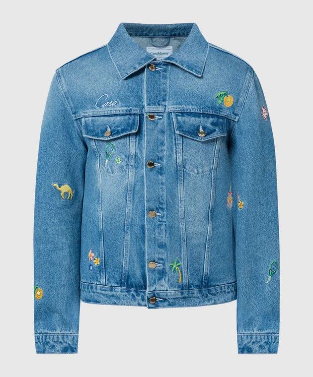 Casablanca o1y0526 Denim Jacket in Blue Size US M / EU 48-50 / 2 - 1 Thumbnail
