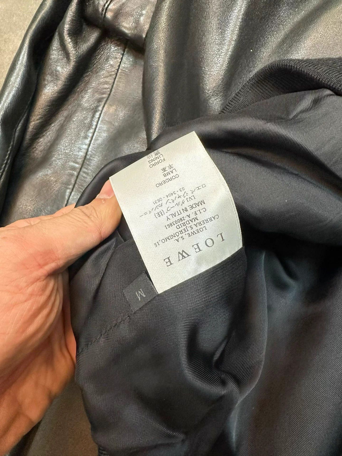 Loewe Loewe Lamb Fur Collar Leather Jacket M 95 New Size US M / EU 48-50 / 2 - 4 Thumbnail