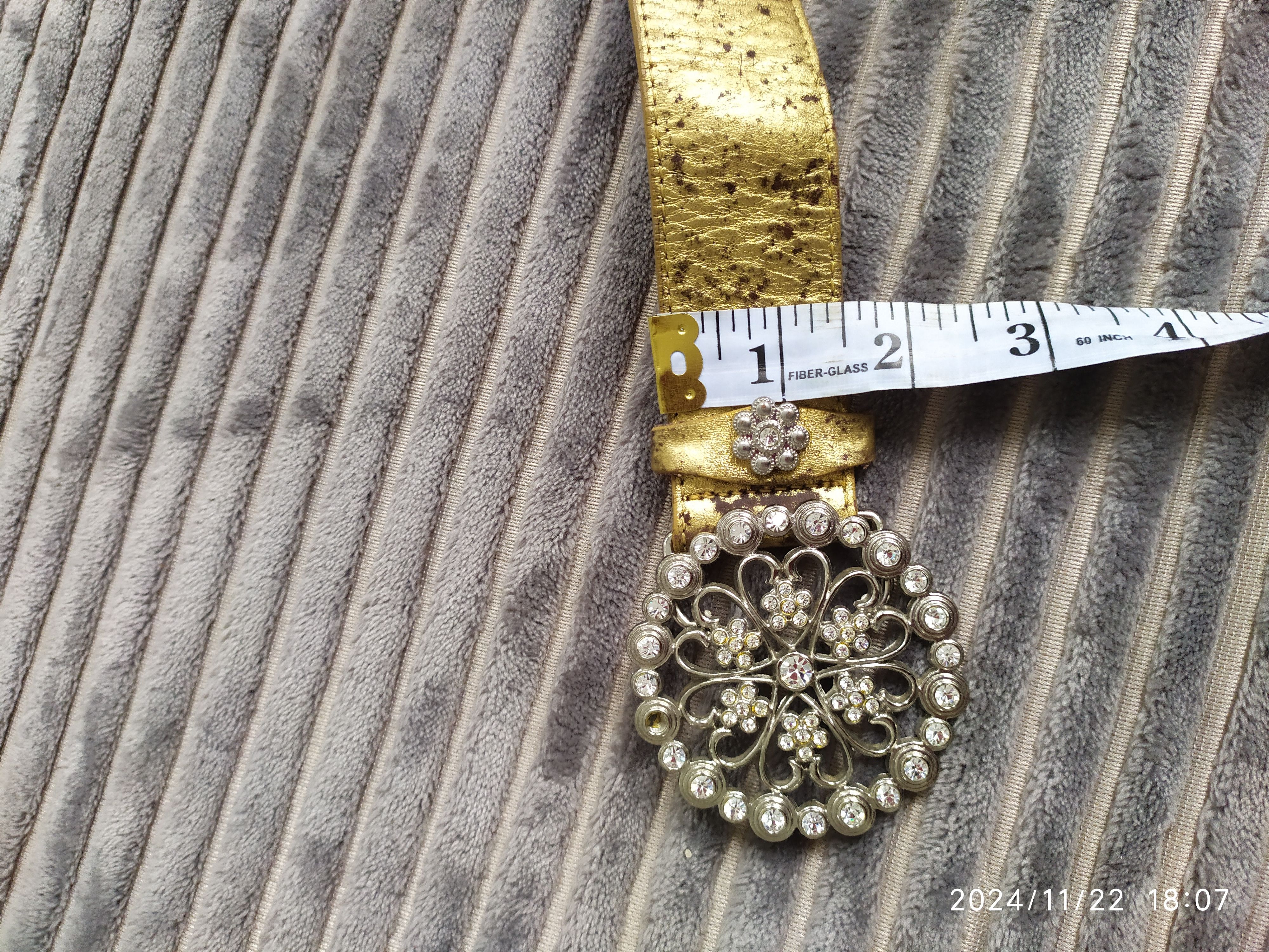 If Six Was Nine × Japanese Brand × Le Grande Bleu (L.G.B.) Japanese crystal Gold belt Size ONE SIZE - 16 Thumbnail