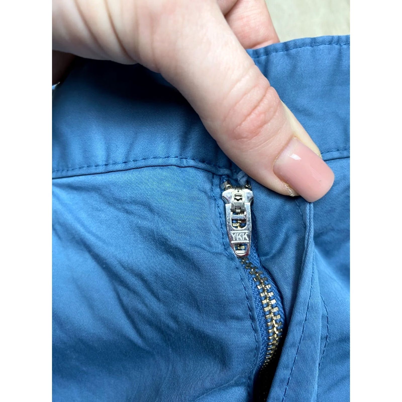 Vintage Hugo Boss Mens Chino Pants 32 Blue Cotton Regular Straight 34in Inseam 32in Waist Pattern Solid Zipper Size US 32 / EU 48 - 3 Thumbnail