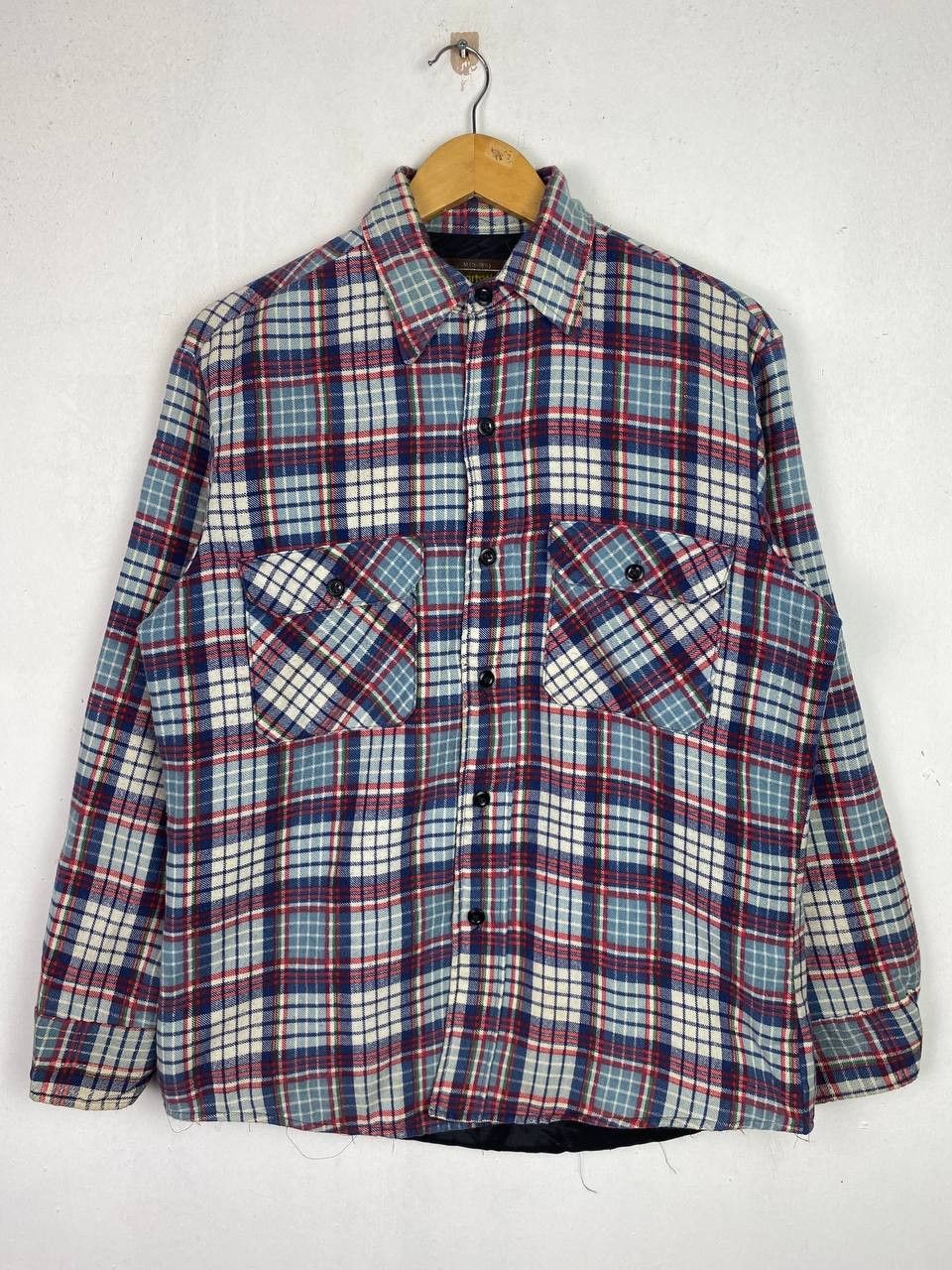 Flannel sears perma prest shadow plaid flannel jacket quilted lining Size US M / EU 48-50 / 2 - 1 Thumbnail