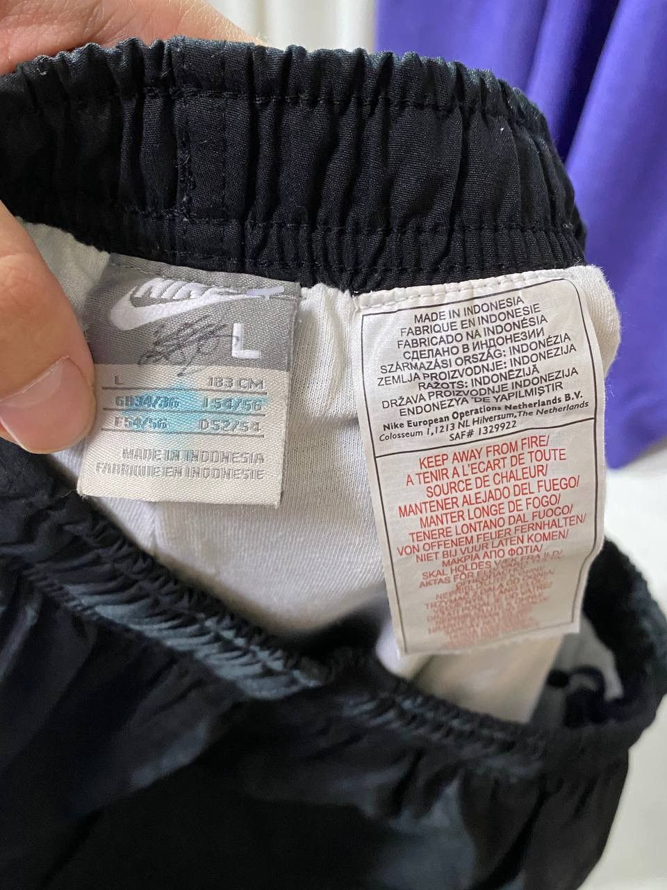 Nike Nike Track Pants Vintage Navy Nylon Y2K Parachute Size US 34 / EU 50 - 11 Thumbnail