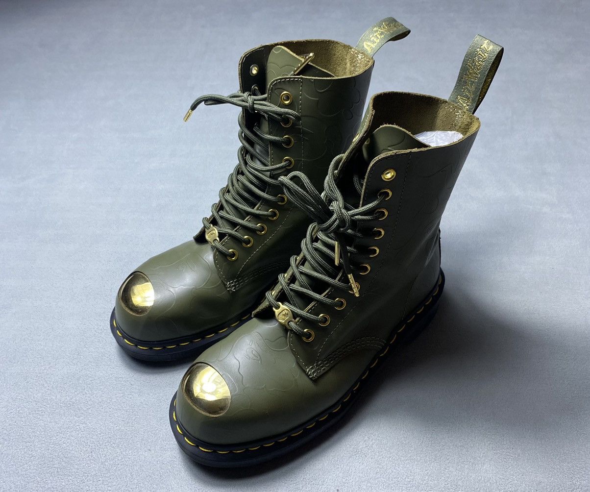 Bape × Dr. Martens Dr. Martens x Bape 1460 Pascal Olive Size US 8 / EU 41 - 3 Thumbnail