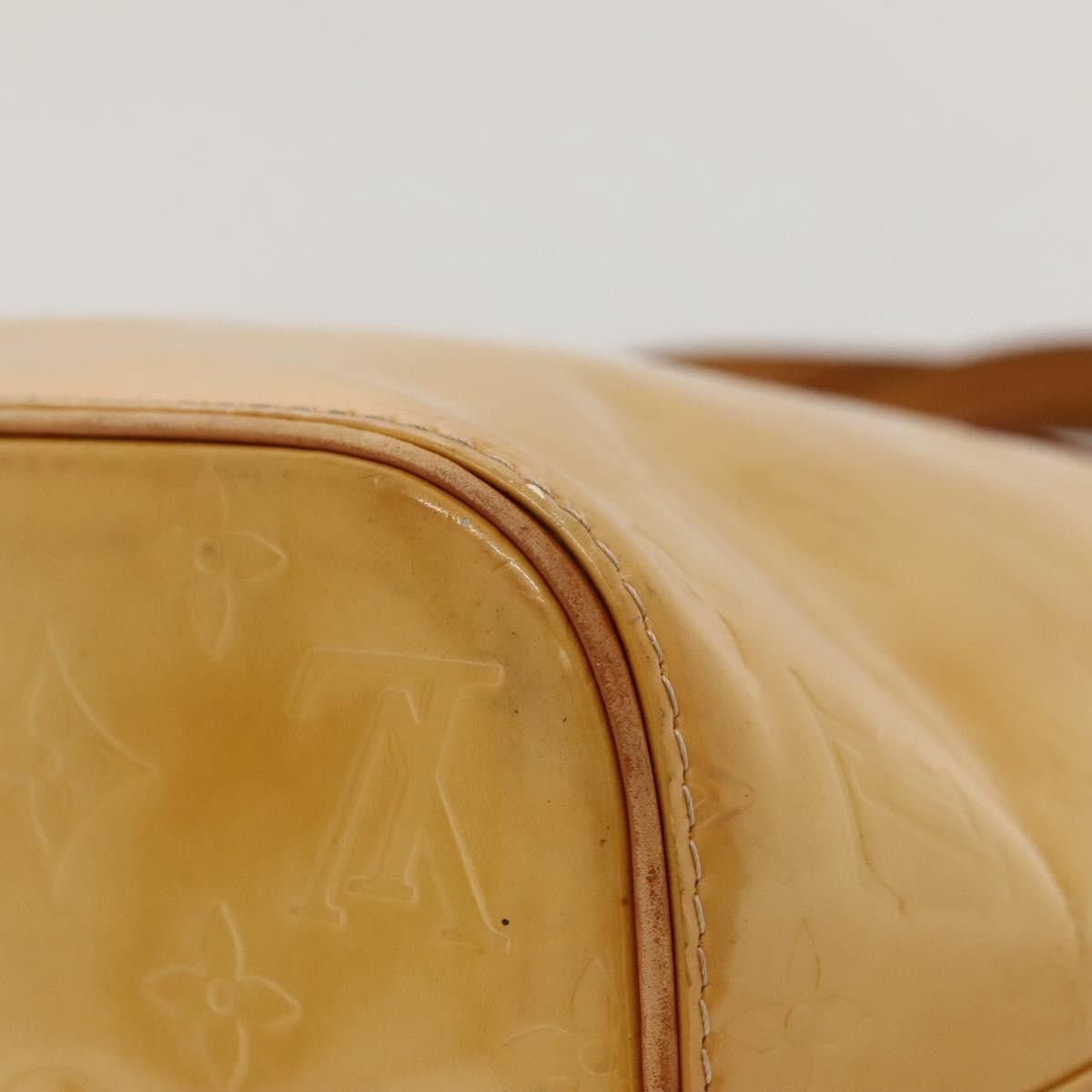 Louis Vuitton LOUIS VUITTON Monogram Vernis Houston Hand Bag Beige M91004 Size ONE SIZE - 14 Thumbnail