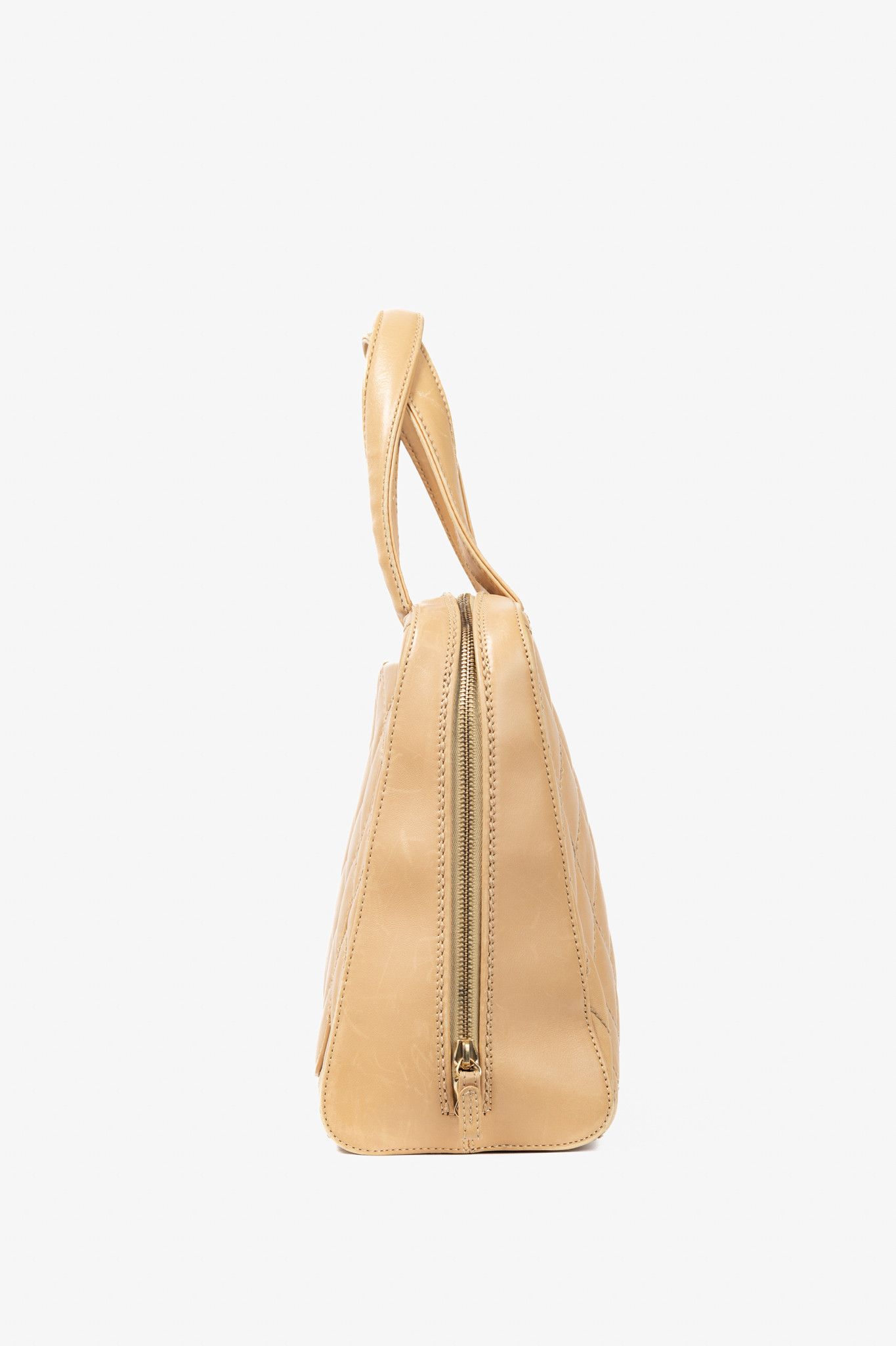 Chanel Chanel Wild Stitch Sand CC Quilted Leather Tote Size ONE SIZE - 3 Thumbnail
