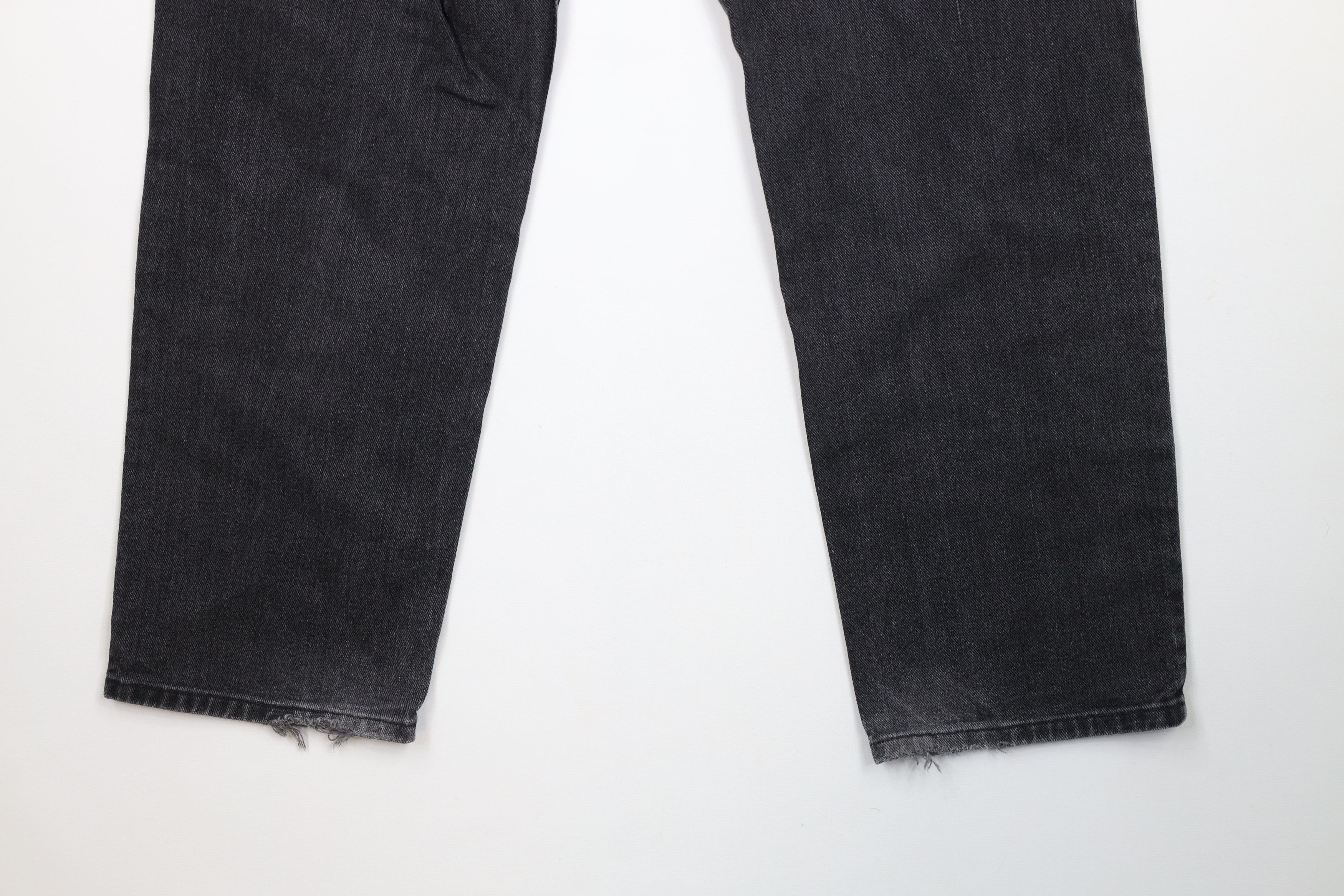 Lee × Vintage Vintage 90s Lee Straight Leg Denim Jeans Black Cotton Size US 34 / EU 50 - 13 Thumbnail